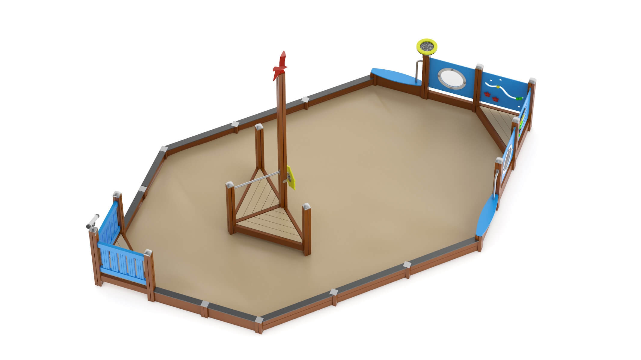 Lappset Sandbox Boat - 3D Model by frezzy