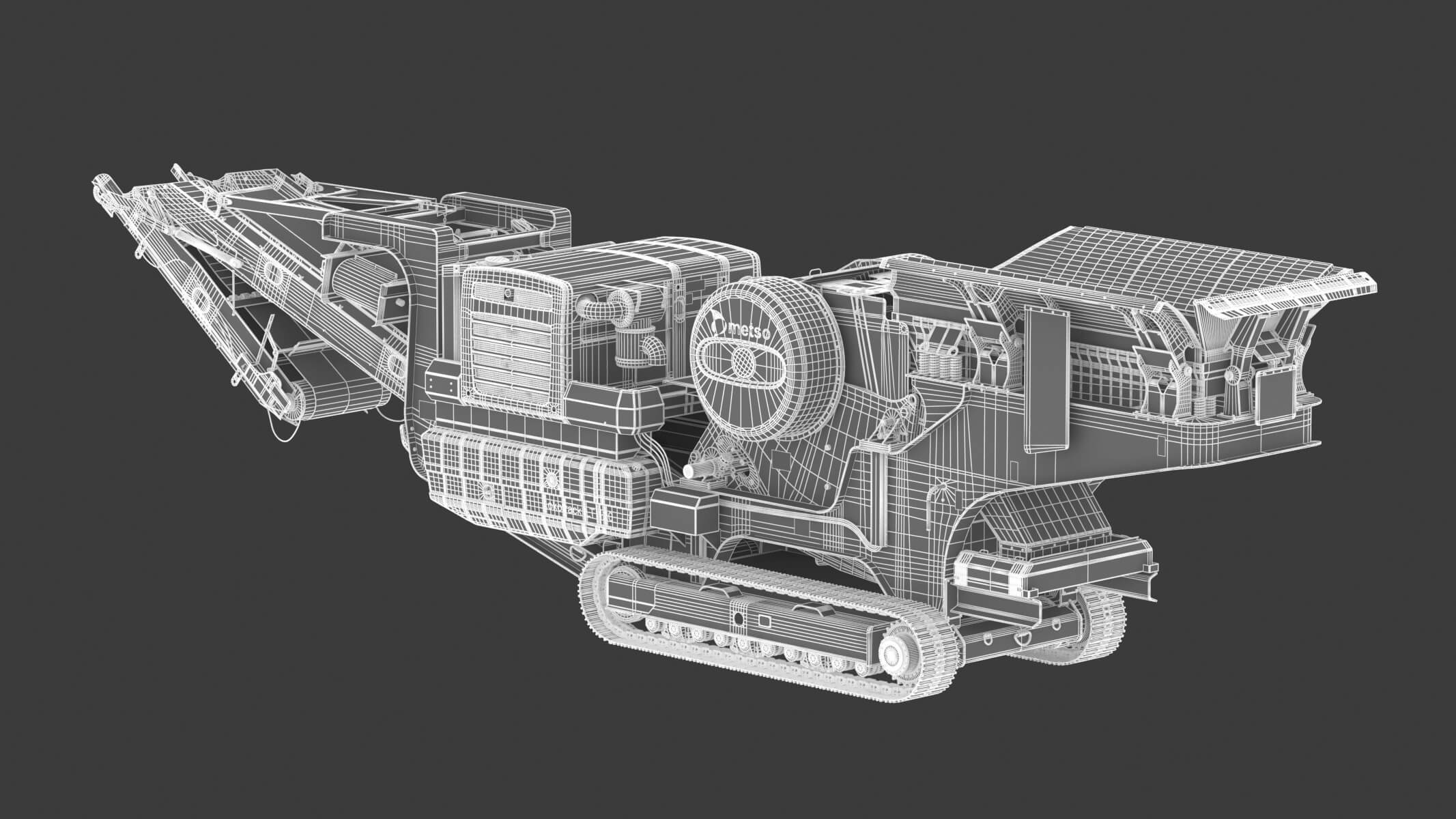 Locko Track Lokotrack LT120 Mobile Jaw Crusher - 3D Model by frezzy