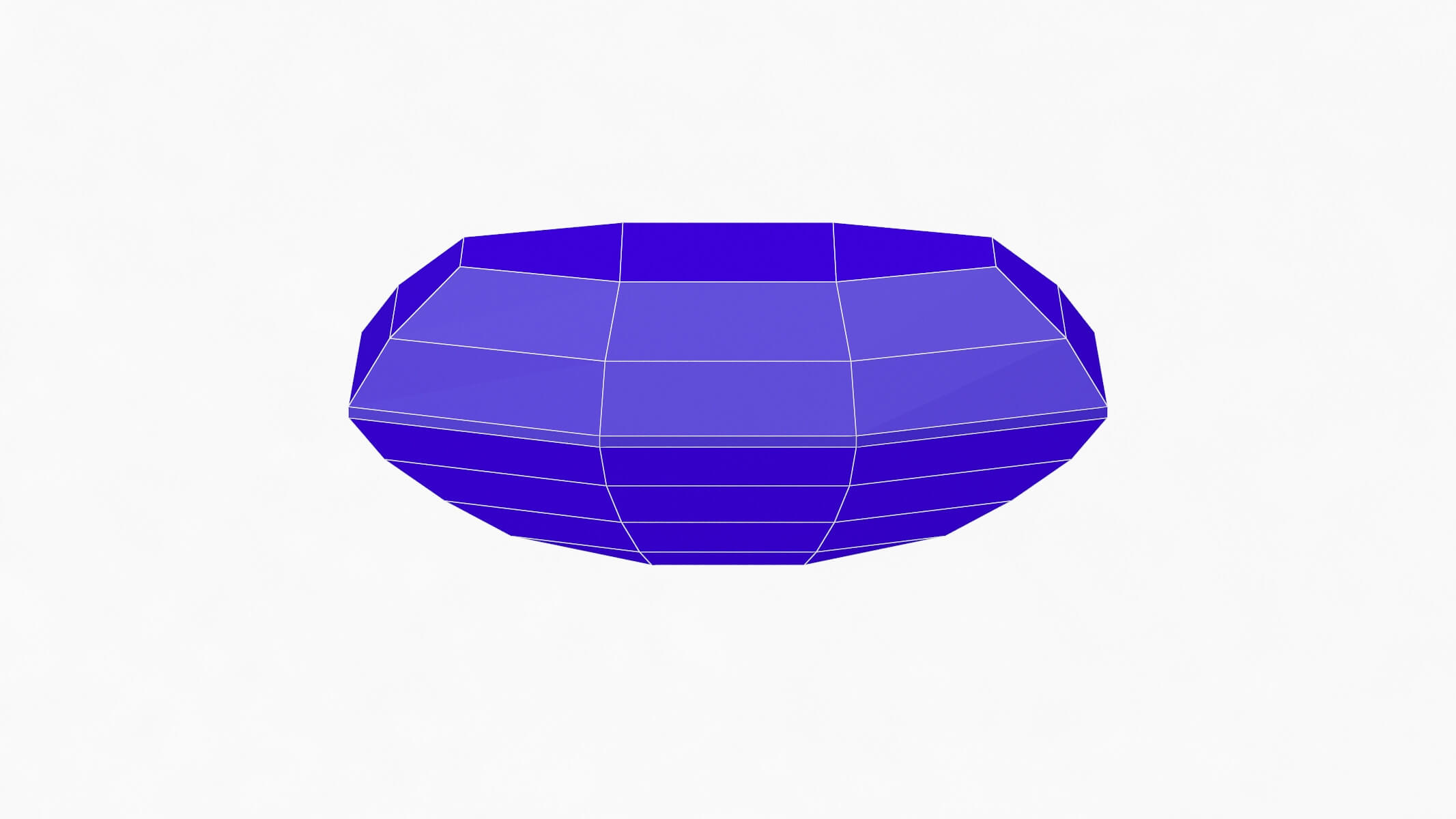 Long Octagon Gemstone 3D Model by frezzy