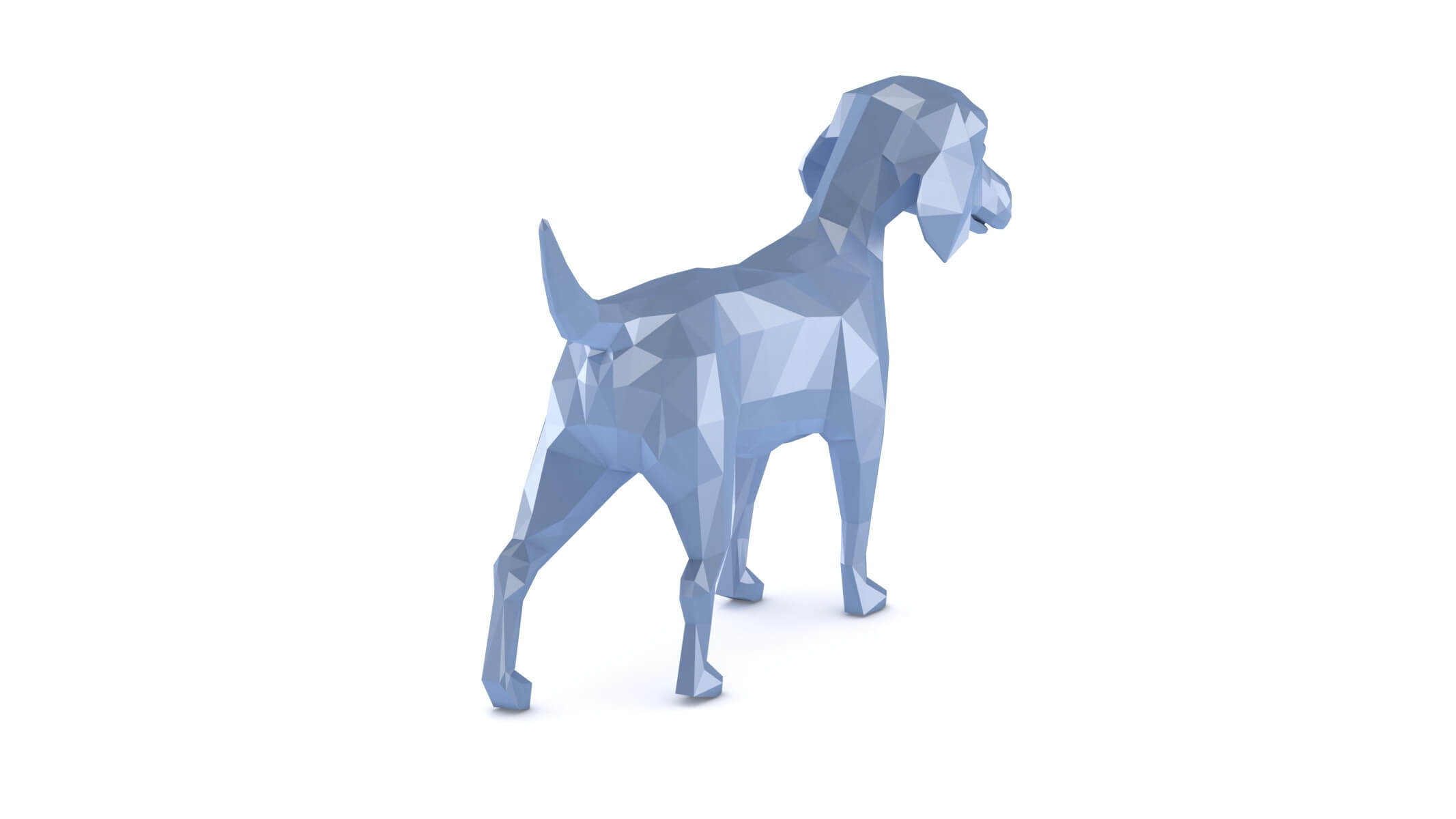 Low Poly Beagle Dog - 3D Model by frezzy