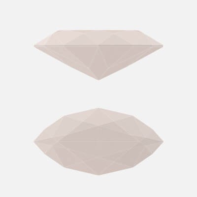Marquise Cut Diamond - 3D Model by frezzy