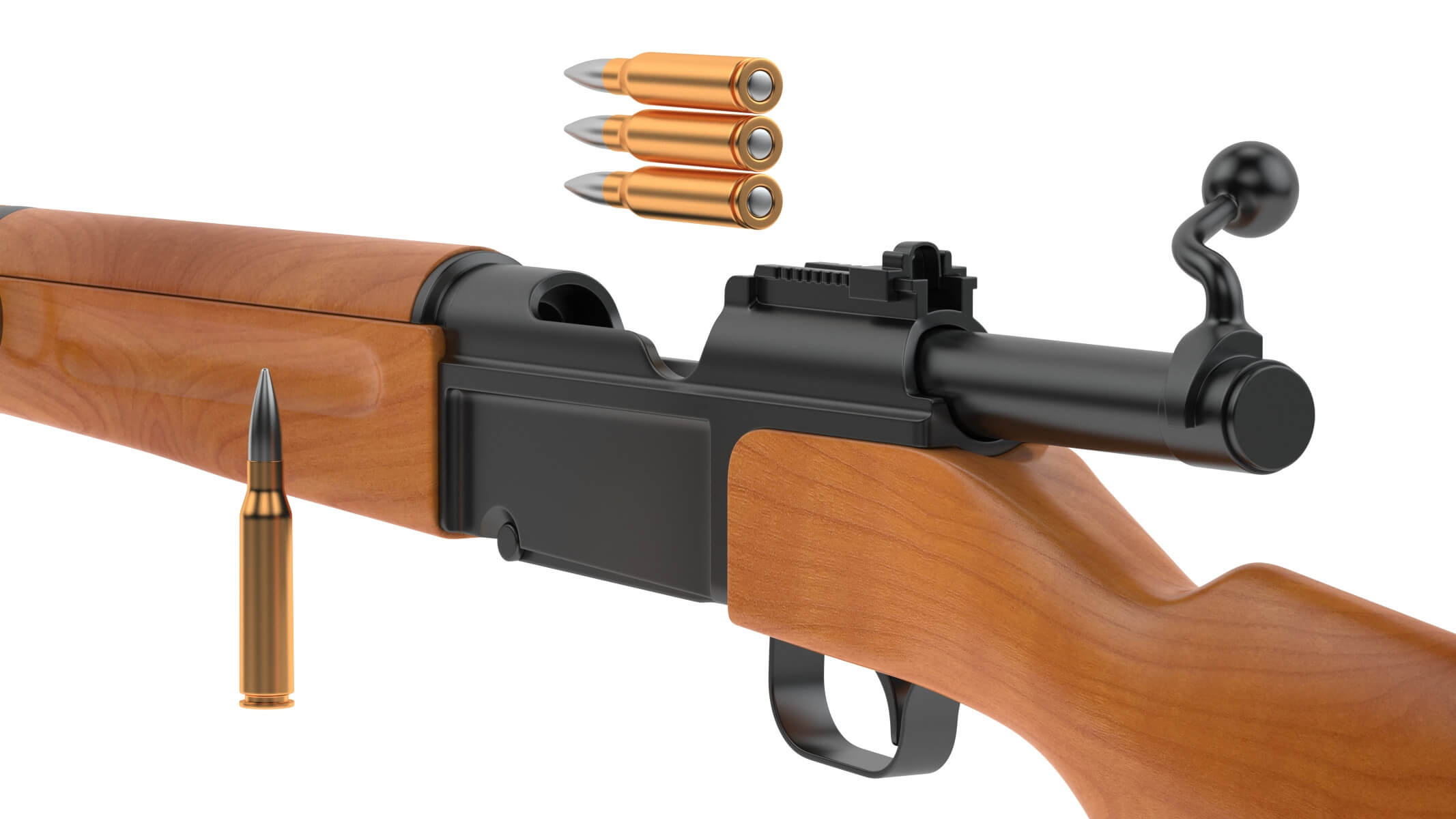 Mas 36 Rifle Common MAS-36 Rifle 3D Model by frezzy