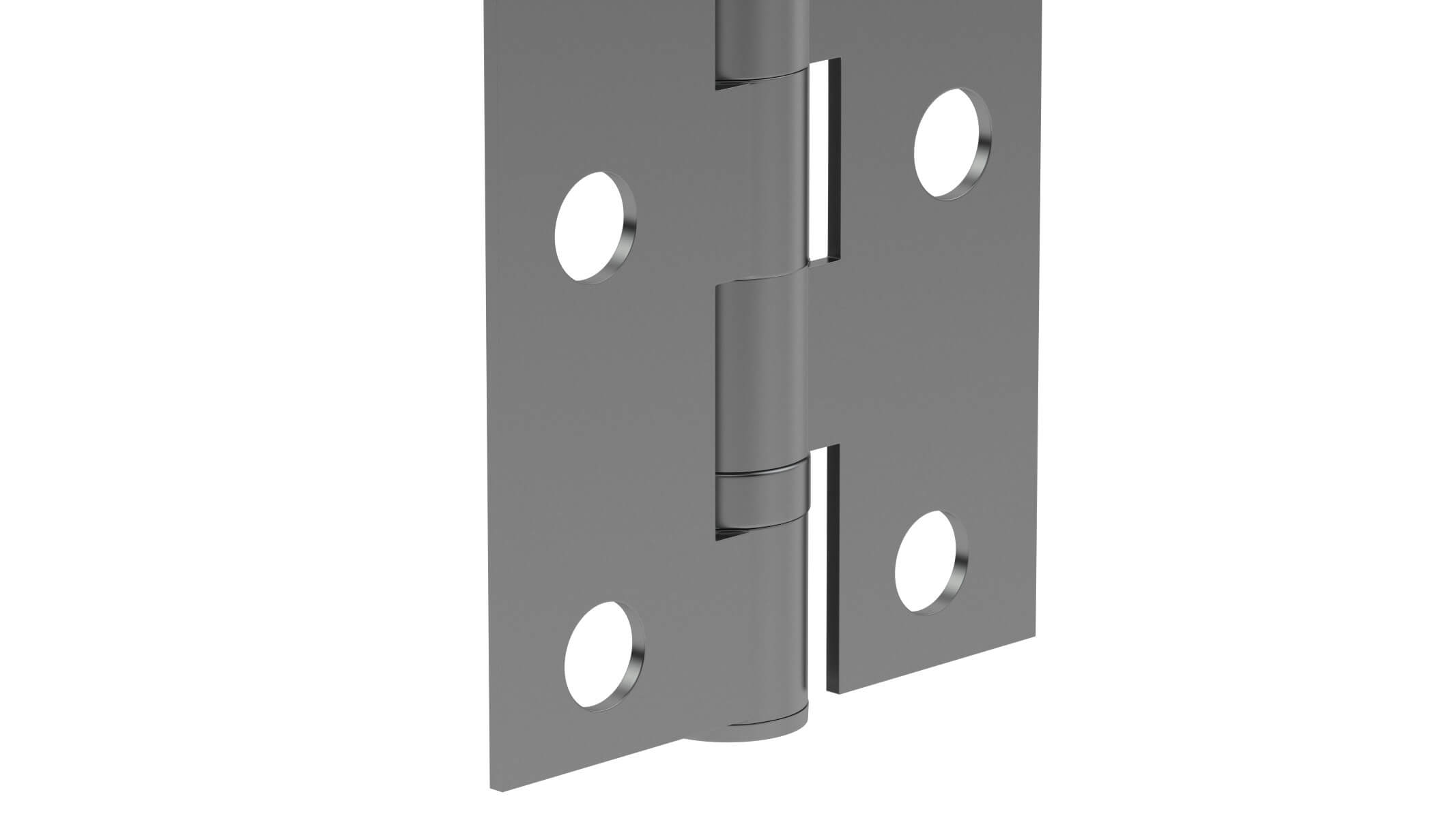 Matt Black Hinge 3D Model by frezzy