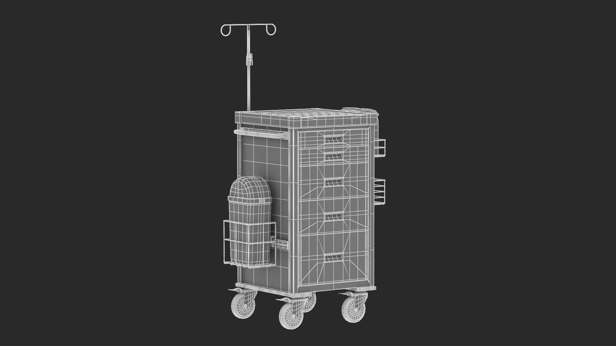 Medical Cart 02 3D Model by frezzy