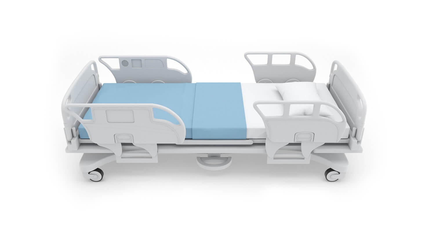 Medical Hospital Bed 3D Model by frezzy