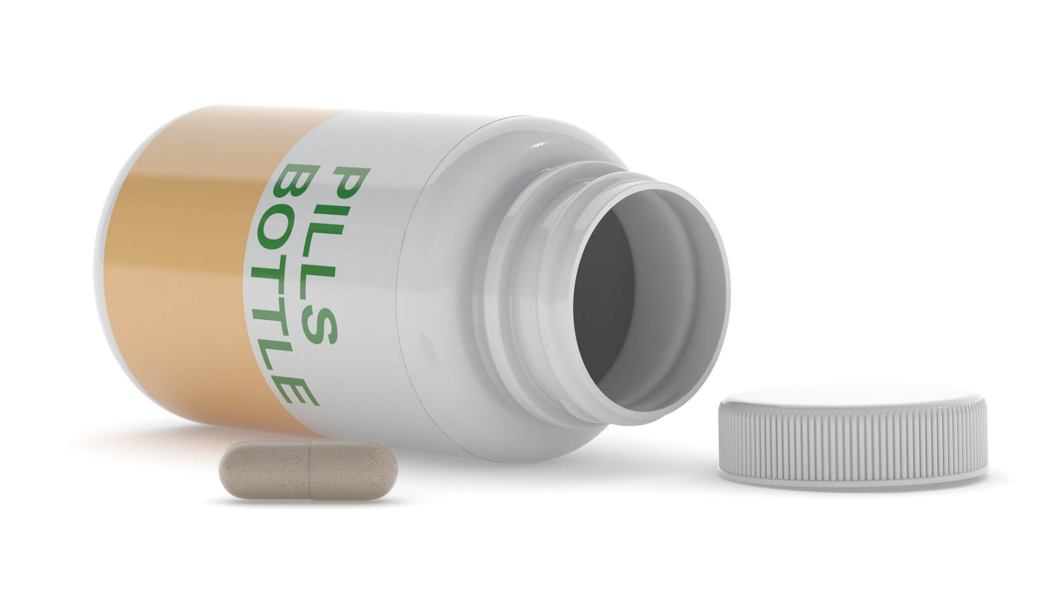 Medical Pill Bottle 01 3D Model by frezzy