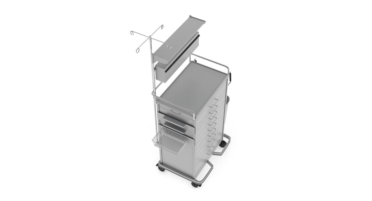 Medical Supply Cart 3D Model by frezzy