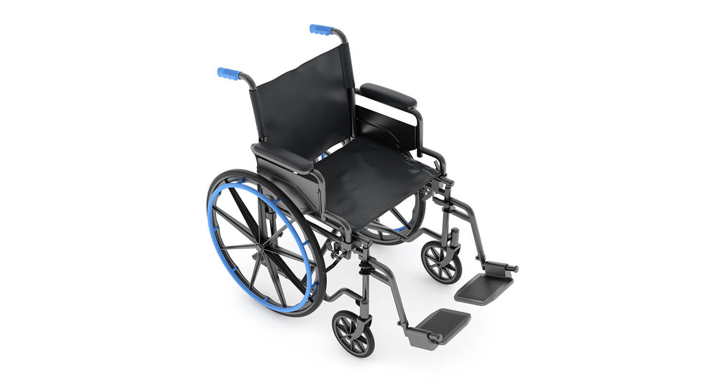 Medical Wheelchair 3D Model by frezzy