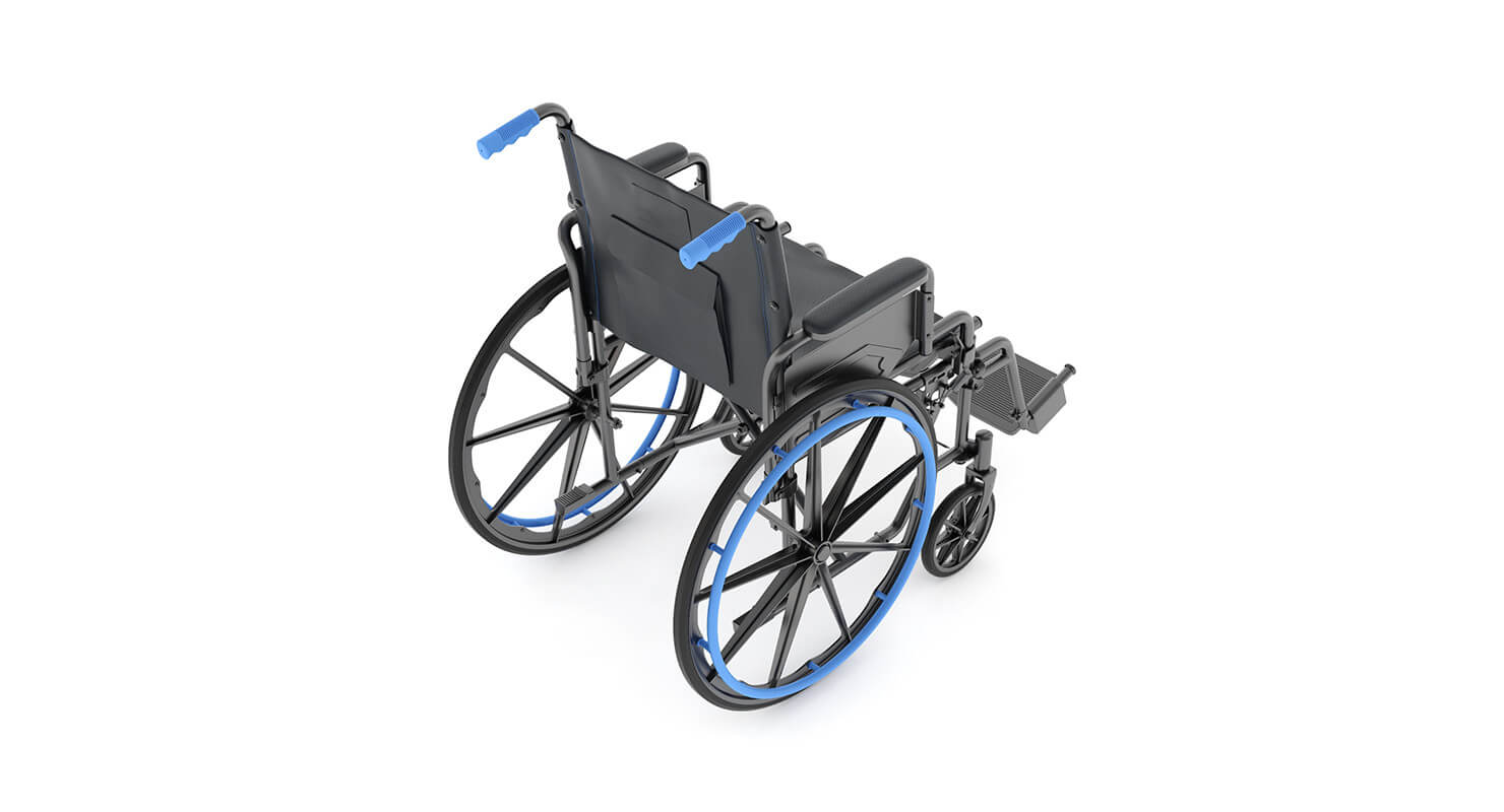 Medical Wheelchair 3D Model by frezzy