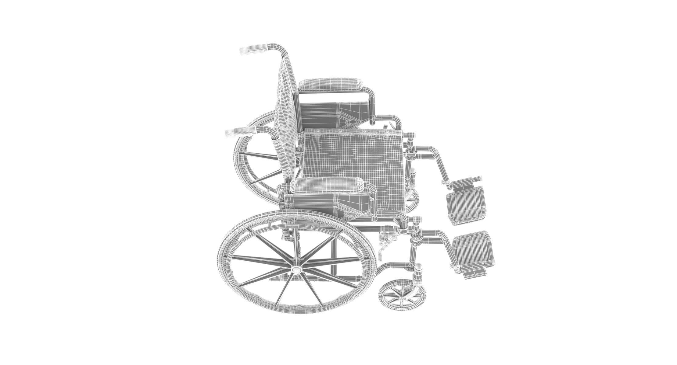 Medical Wheelchair 3D Model by frezzy