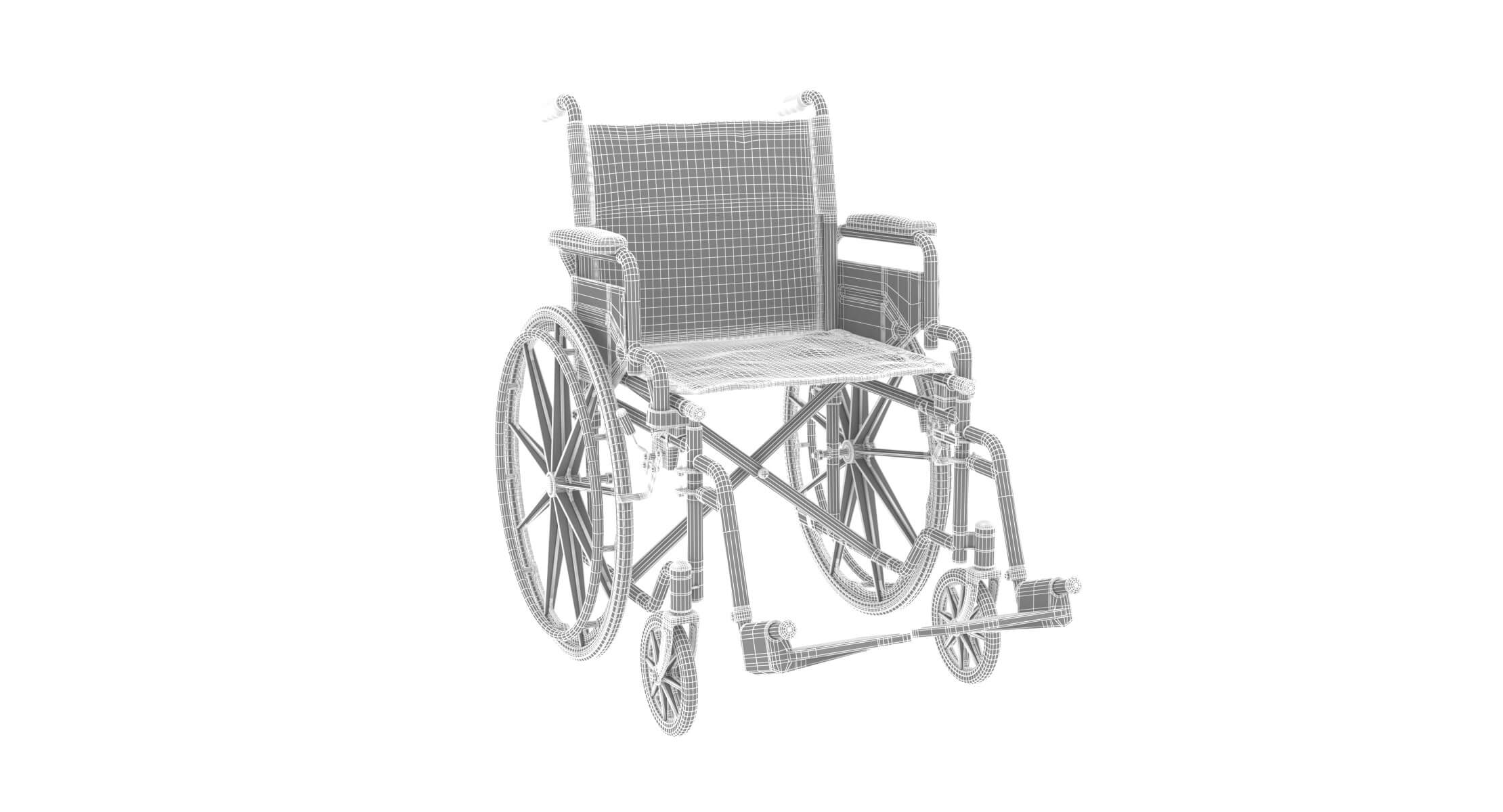 Medical Wheelchair 3D Model by frezzy