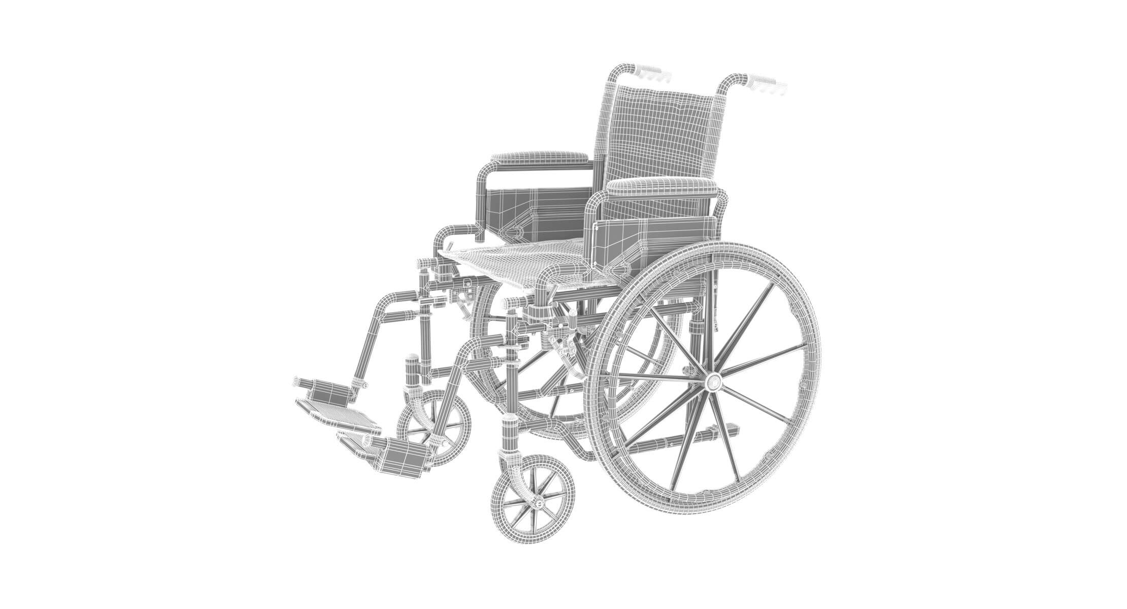 Medical Wheelchair 3D Model by frezzy