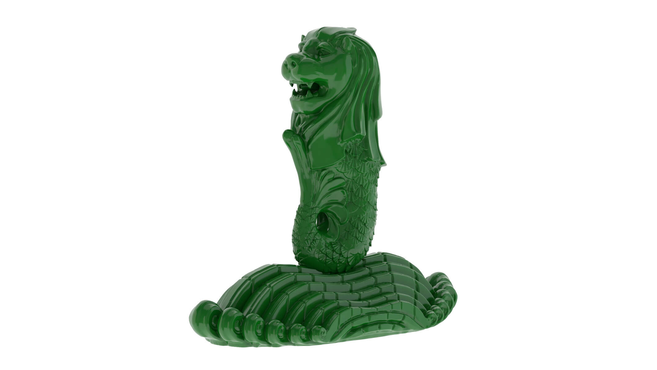 Merlion Statue 3D Model by frezzy