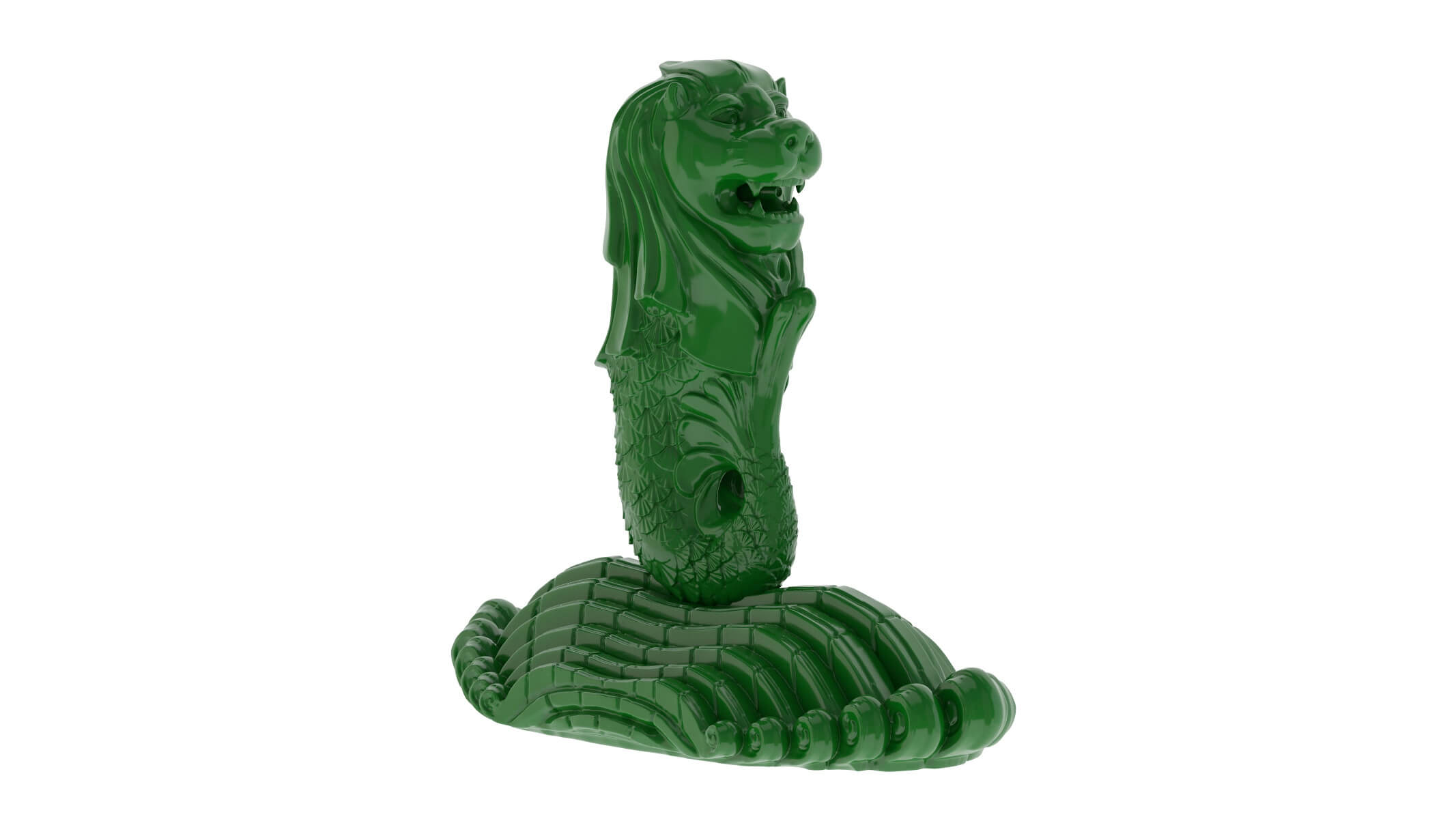 Merlion Statue - 3D Model by frezzy