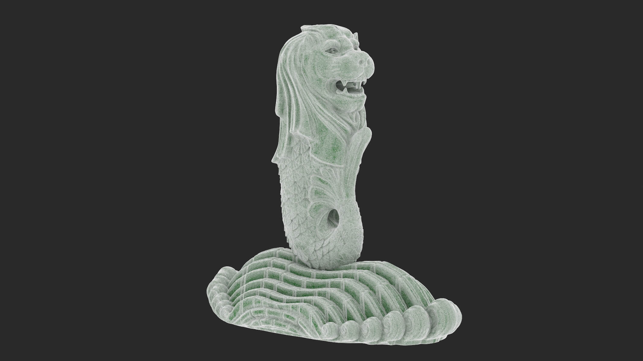 Merlion Statue 3D Model by frezzy