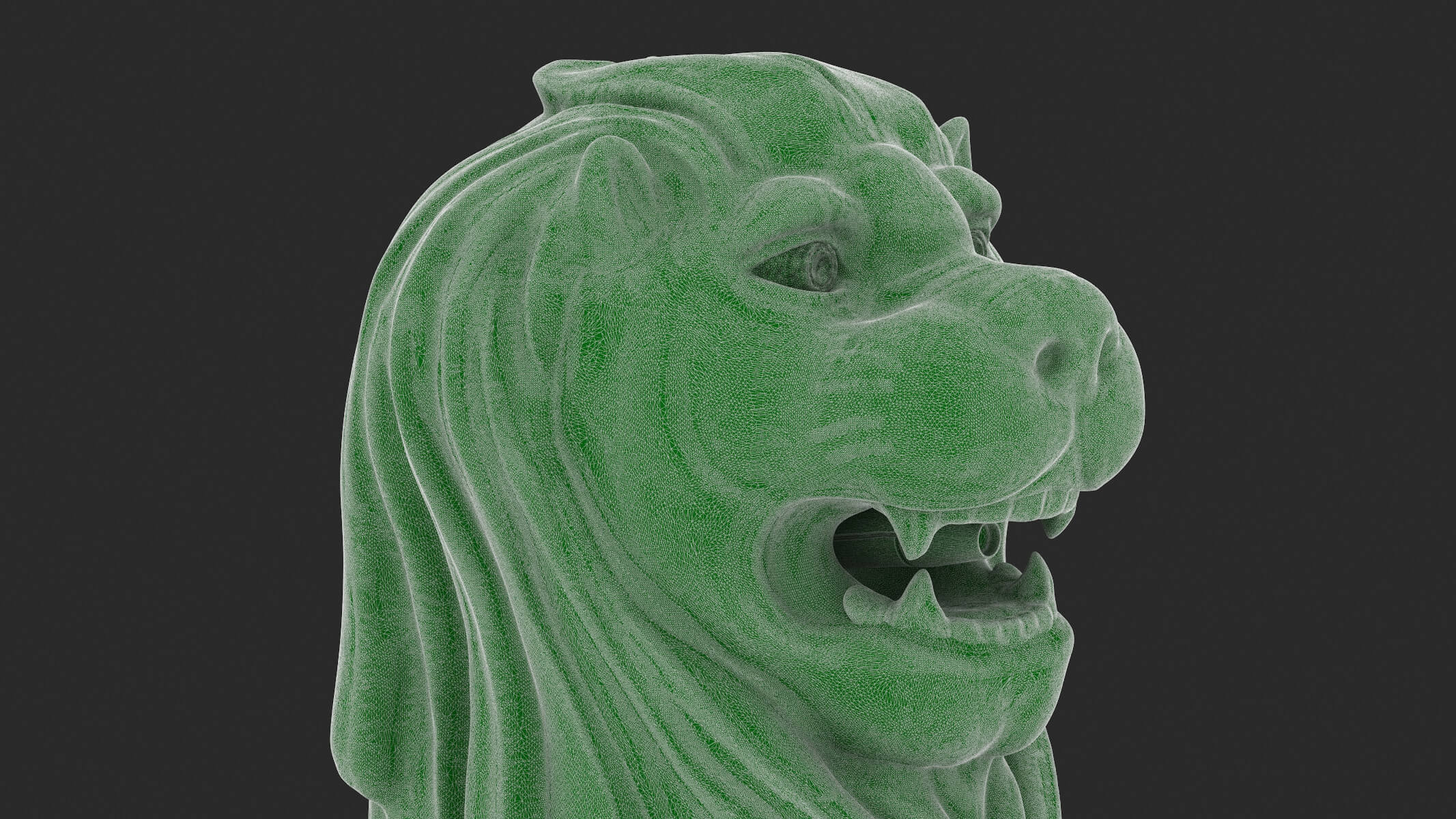 Merlion Statue 3D Model by frezzy