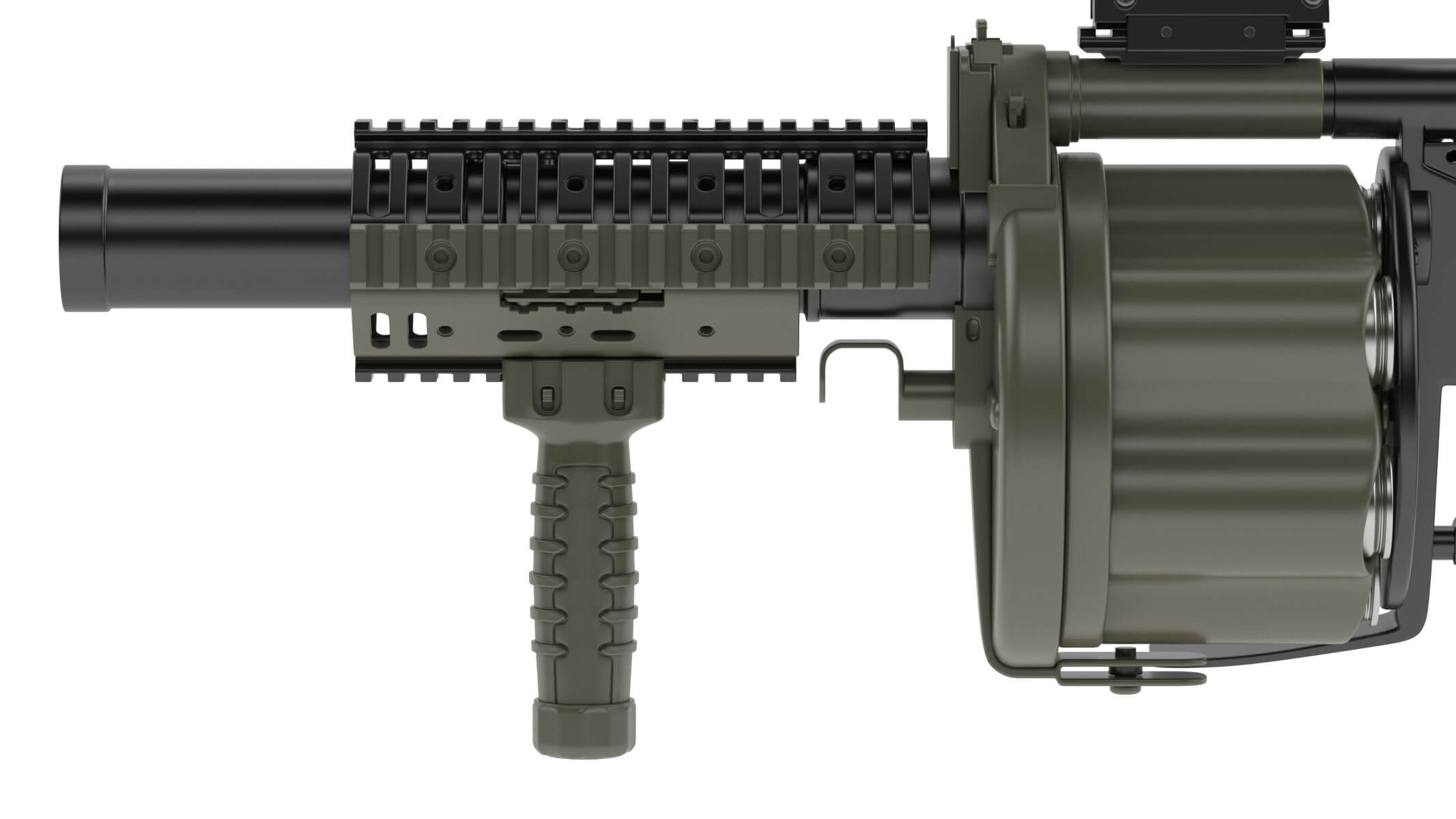 Milkor MGL 3D Model by frezzy