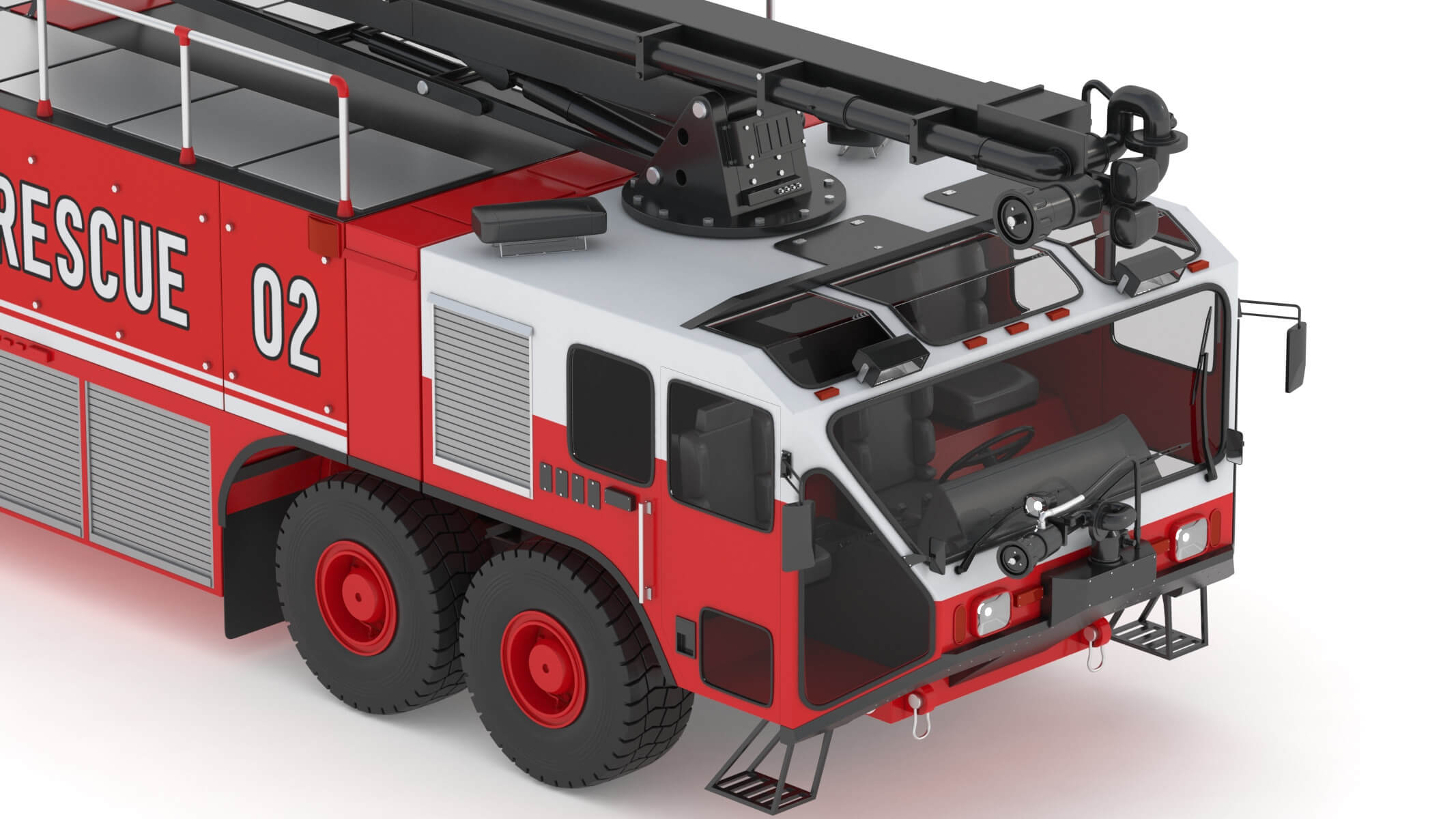 Oshkosh Striker 4500 ARFF Airport Engine - 3D Model by frezzy