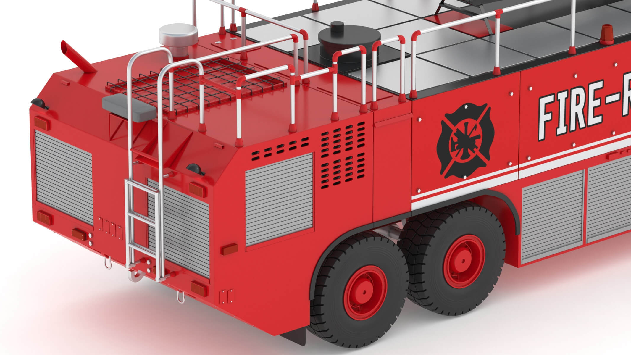 Oshkosh Striker 4500 ARFF Airport Engine - 3D Model by frezzy
