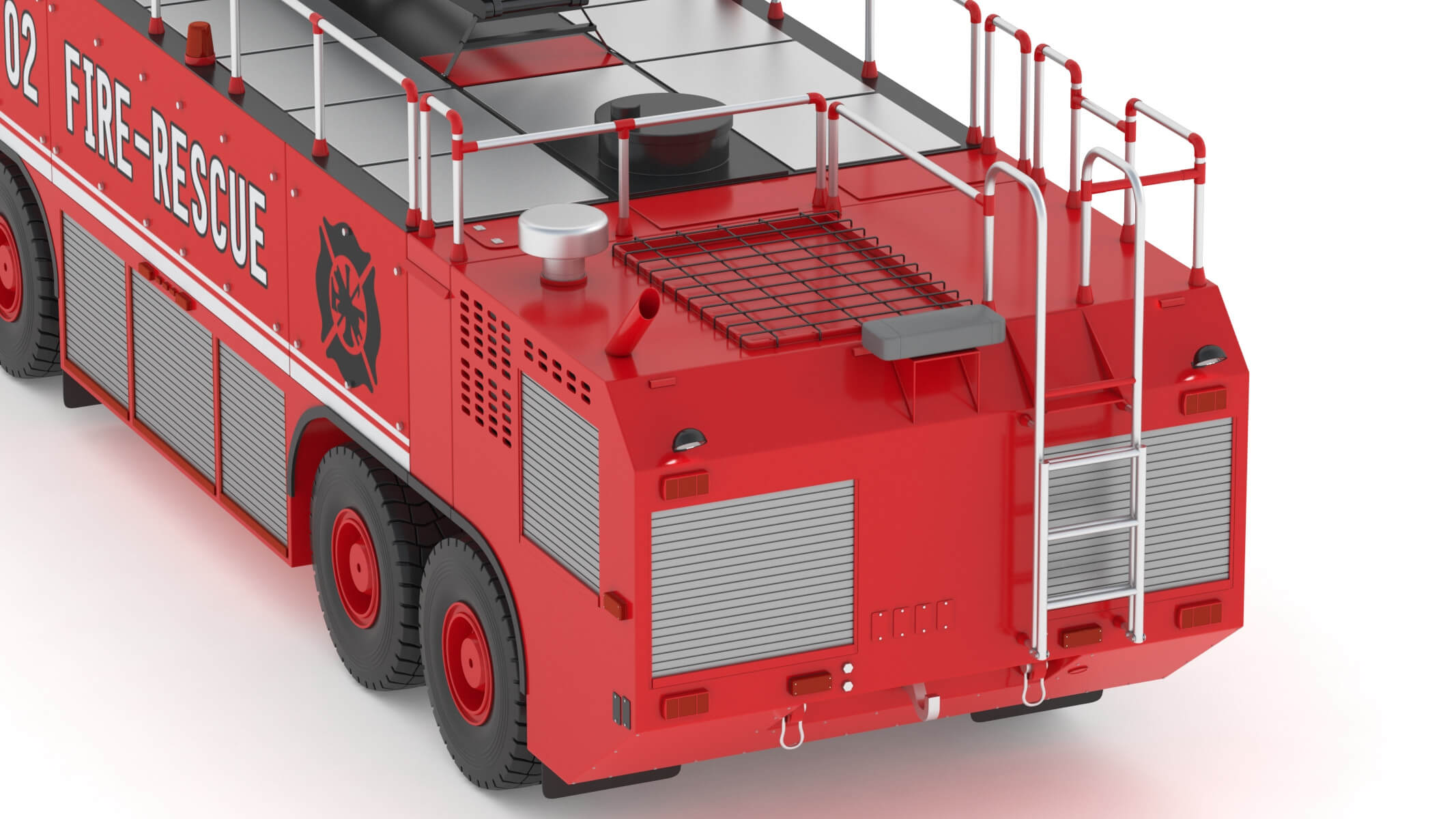Oshkosh Striker 4500 ARFF Airport Engine - 3D Model by frezzy