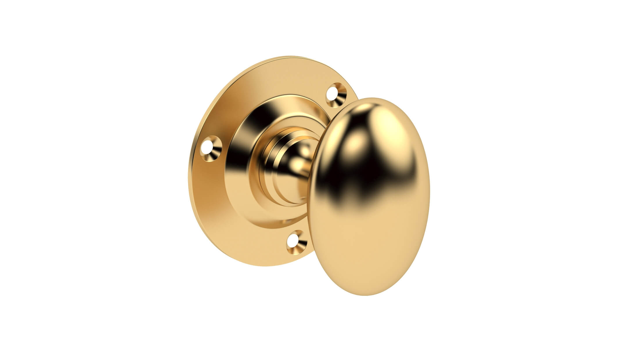 Oval Mortice Door Knob 3D Model by frezzy