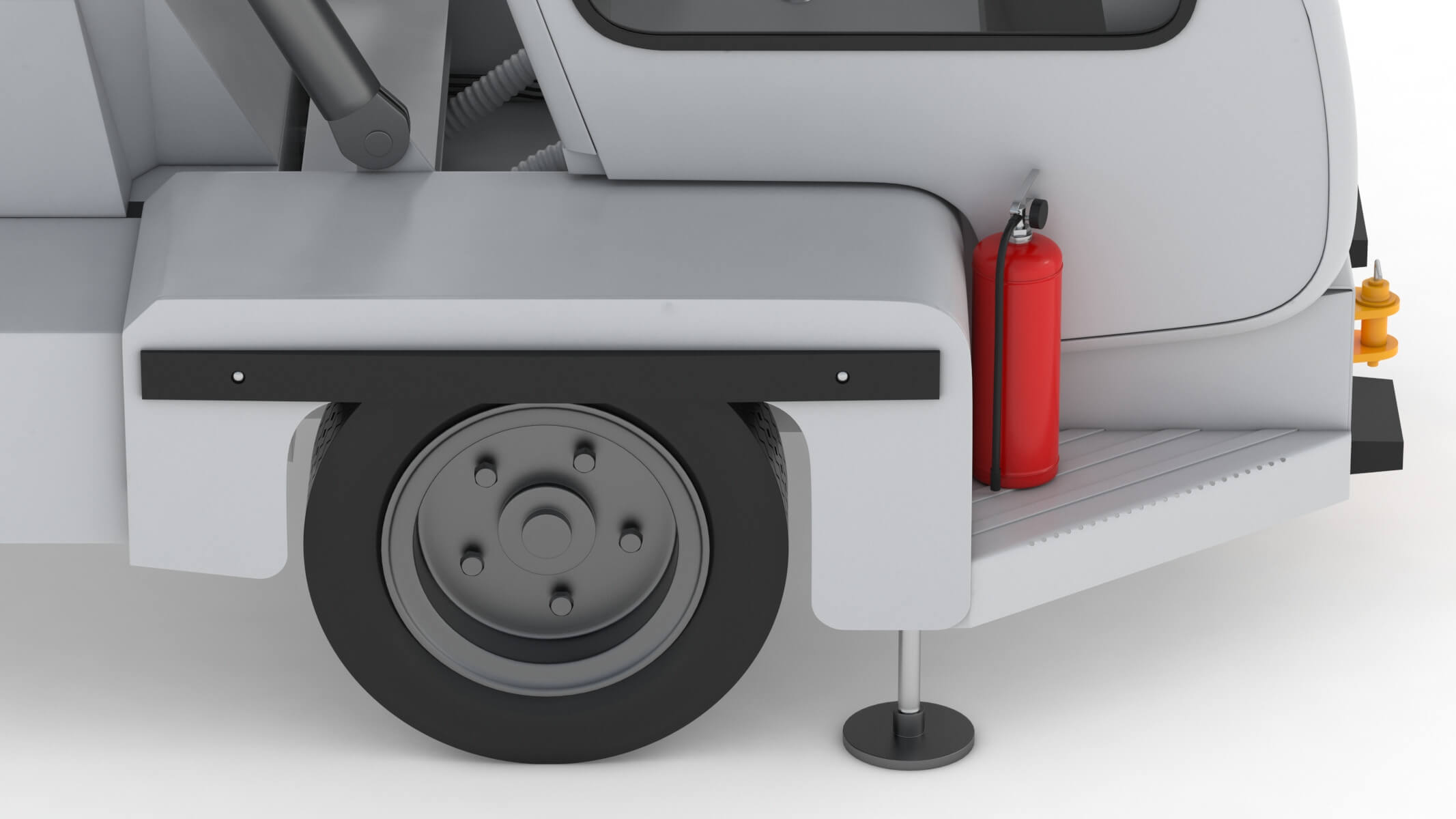 Passenger Steps Car 3D Model by frezzy