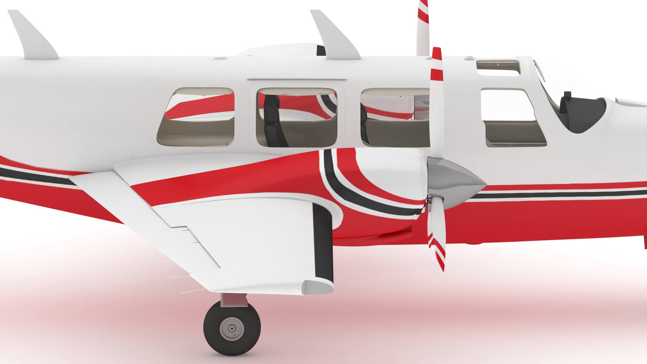 Piper Aerostar 3D Model by frezzy