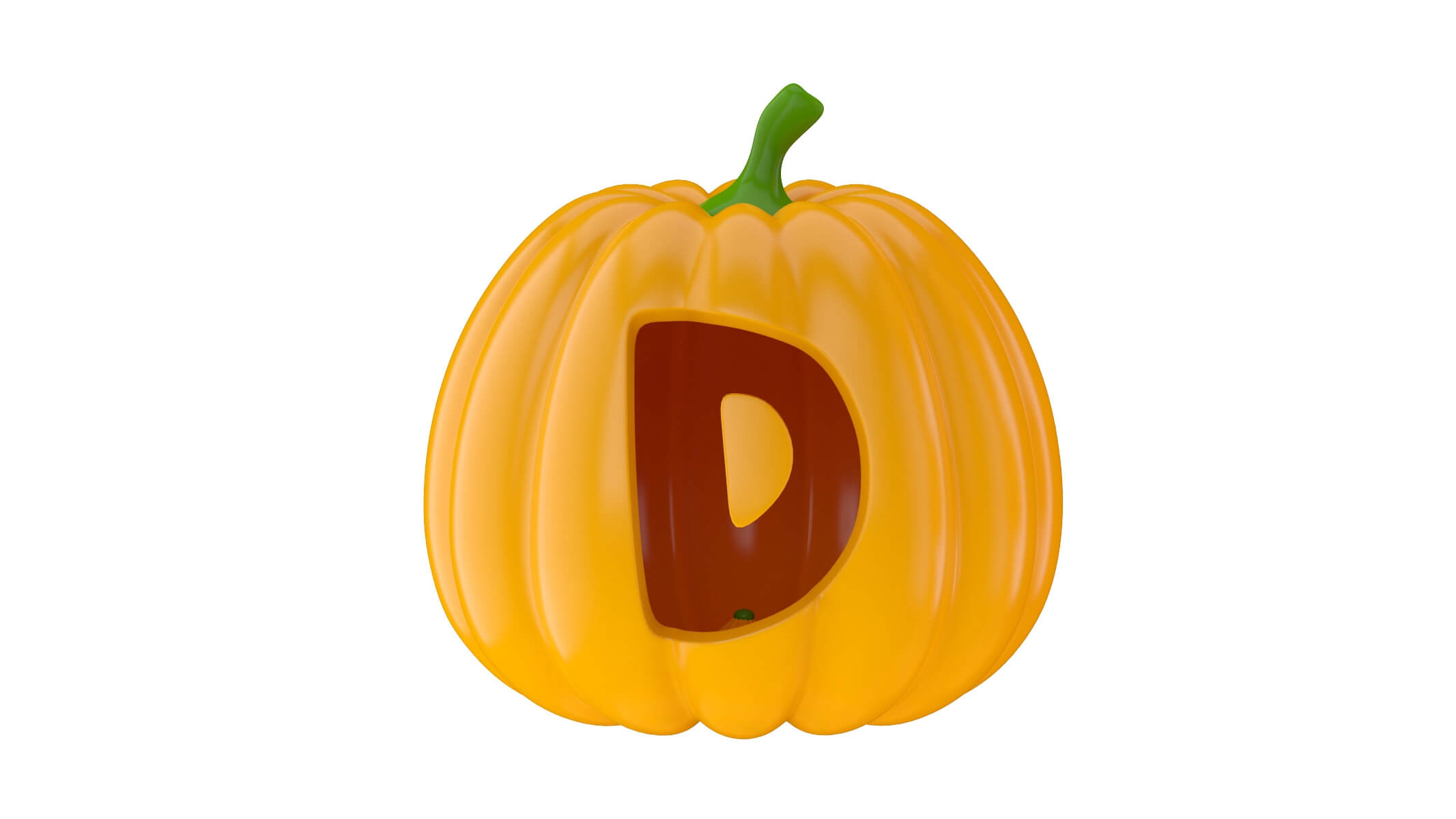 Pumpkin Alphabet - 3D Model by frezzy