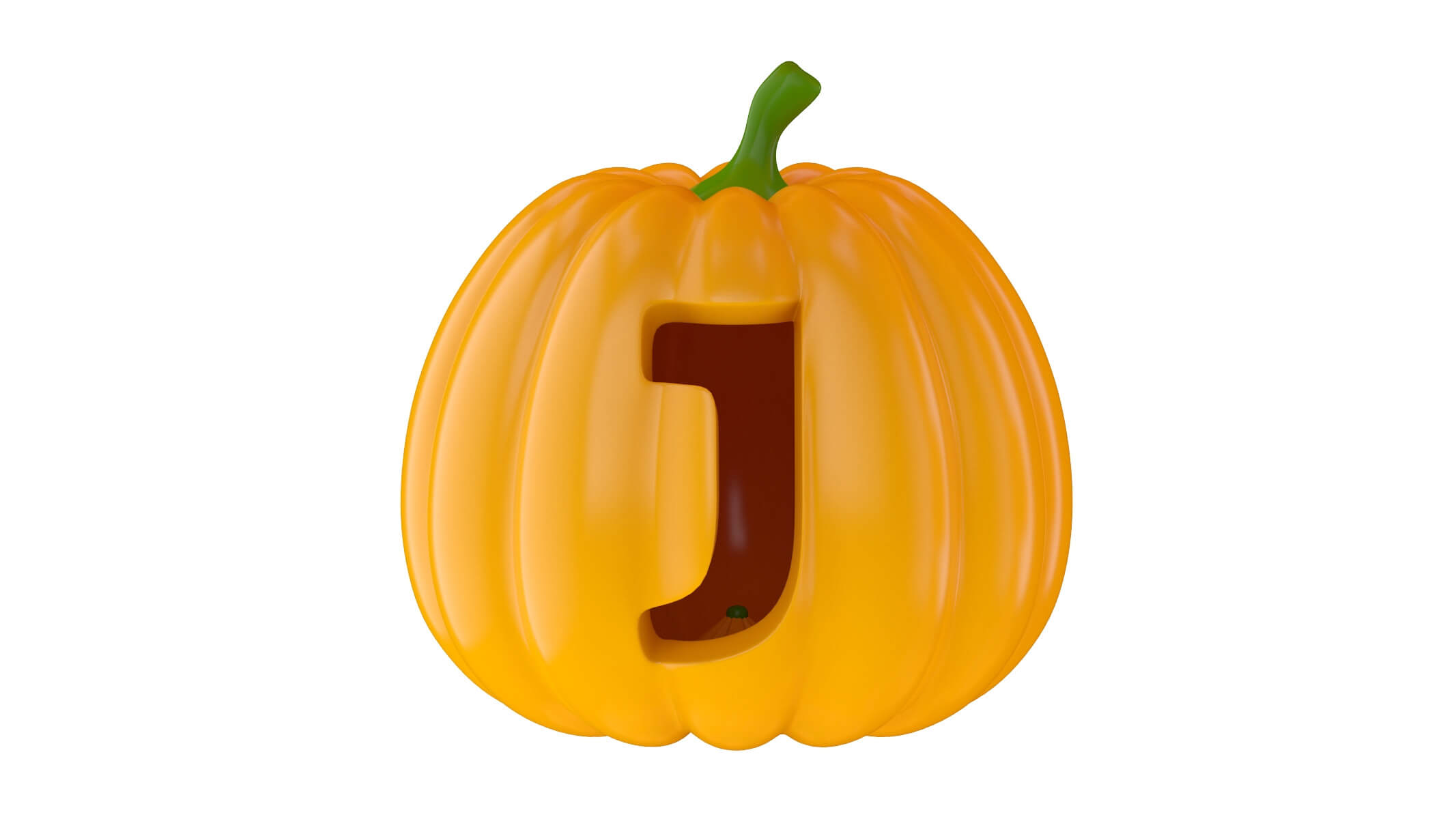 Pumpkin Alphabet - 3D Model by frezzy