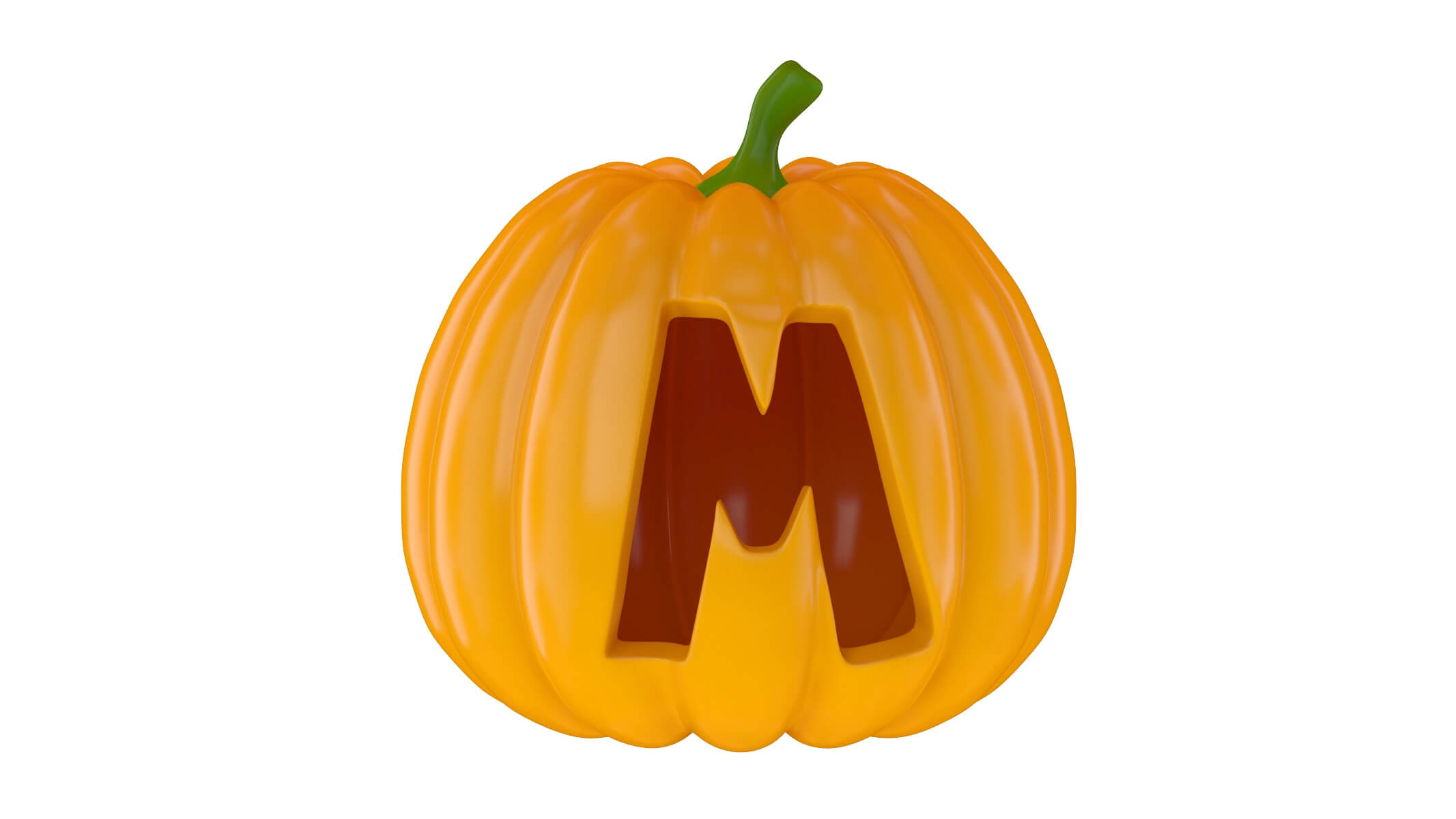 Pumpkin Alphabet - 3D Model by frezzy