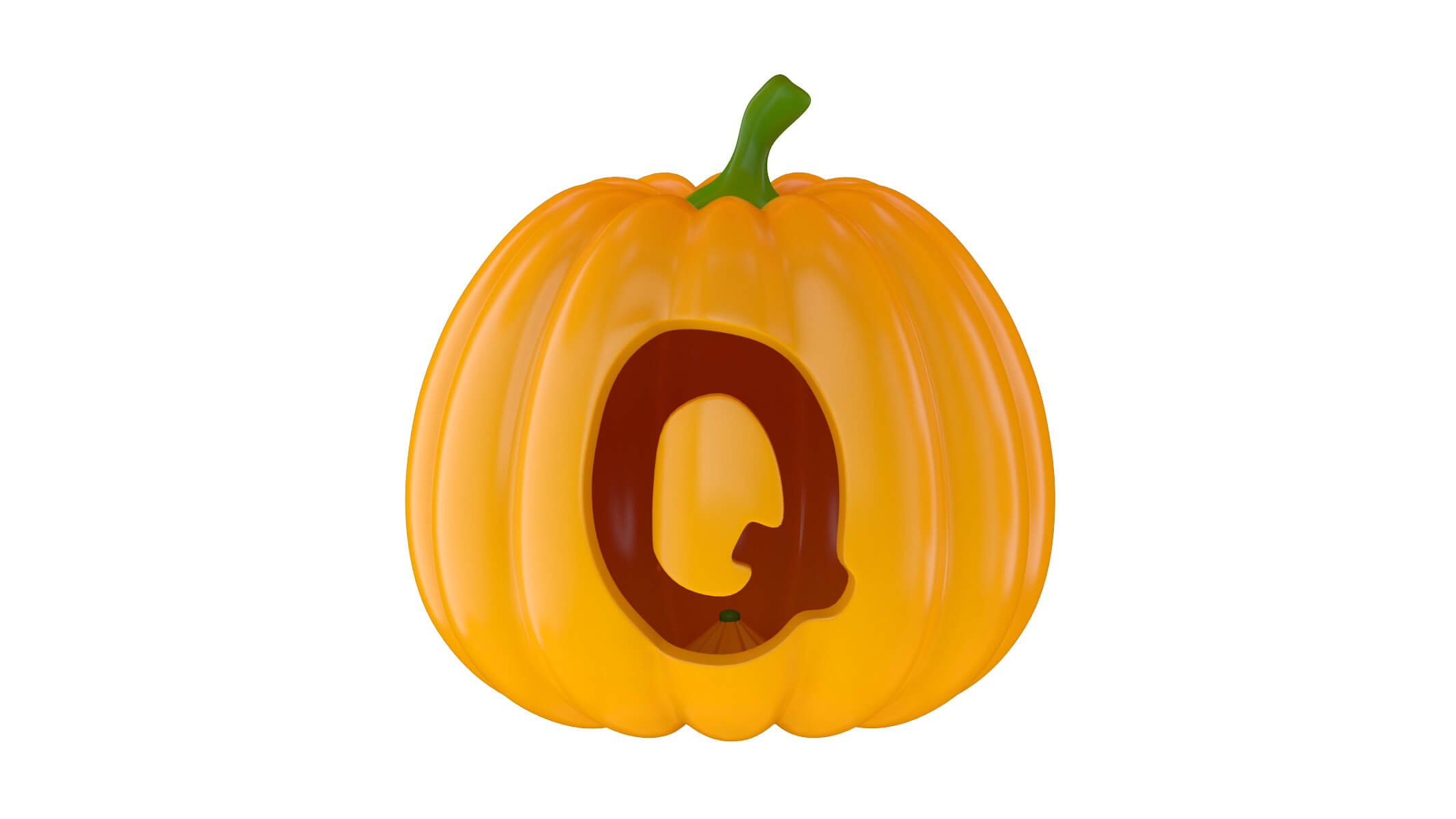 Pumpkin Alphabet - 3D Model by frezzy