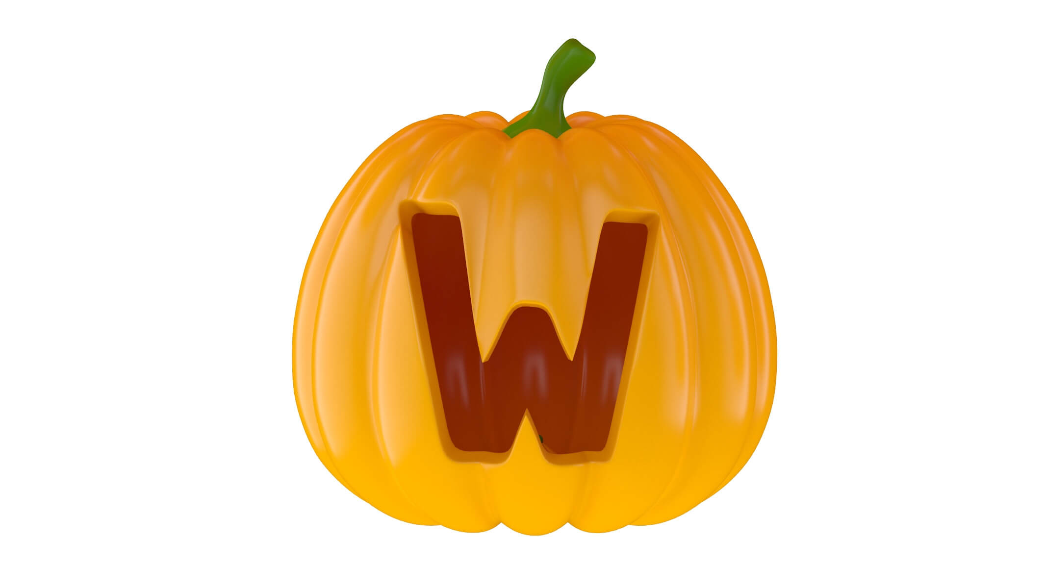 Pumpkin Alphabet - 3D Model by frezzy