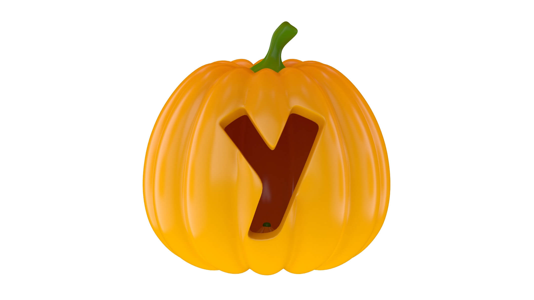 Pumpkin Alphabet - 3D Model by frezzy