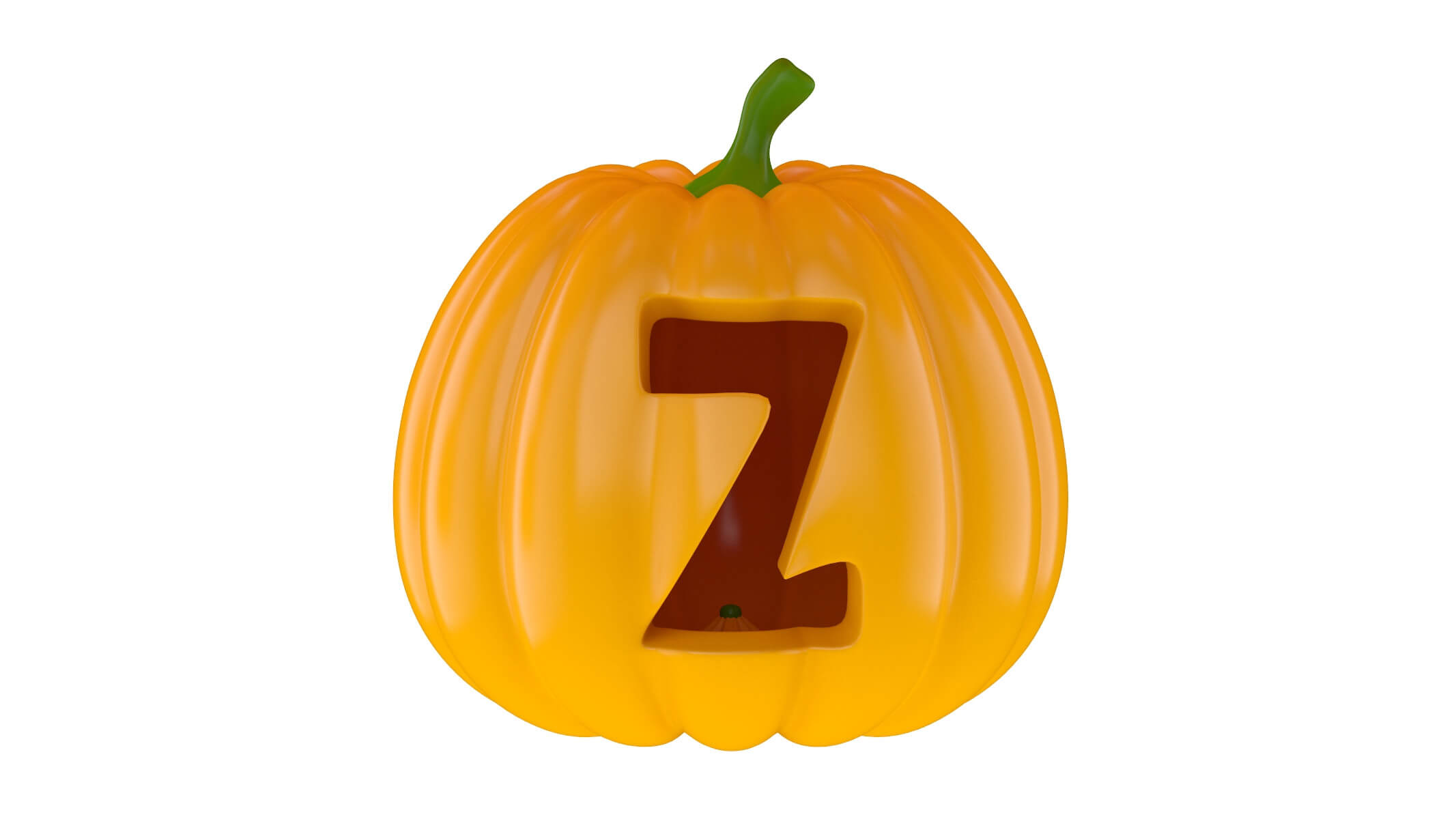 Pumpkin Alphabet - 3D Model by frezzy
