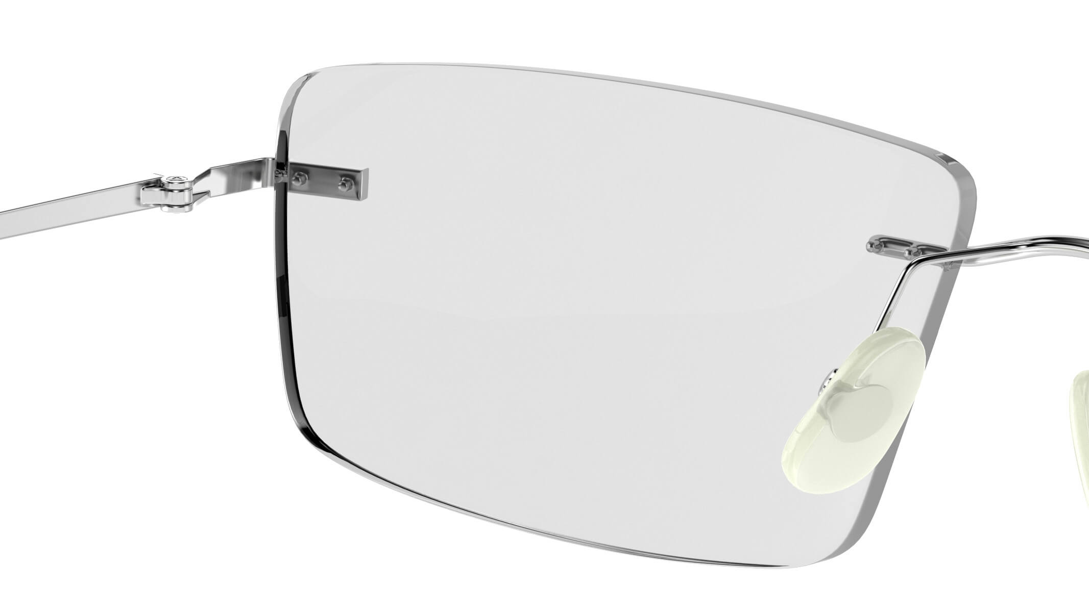 Rectangular Rimless Glasses Andrew Tate Rectangular Rimless Eyeglasses - 3D Model by frezzy