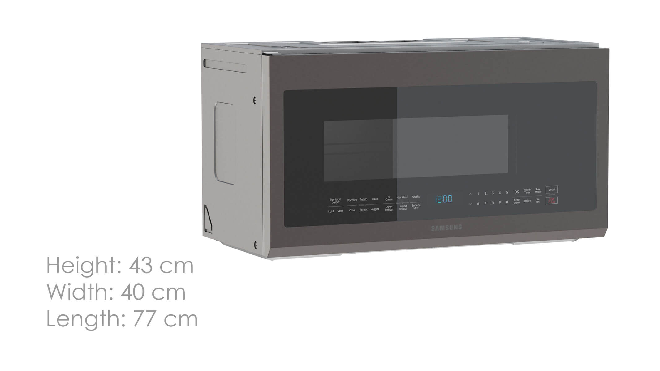 Samsung 2.1 Cu. Ft. Over The Range Microwave in Tuscan Stain 3D Model