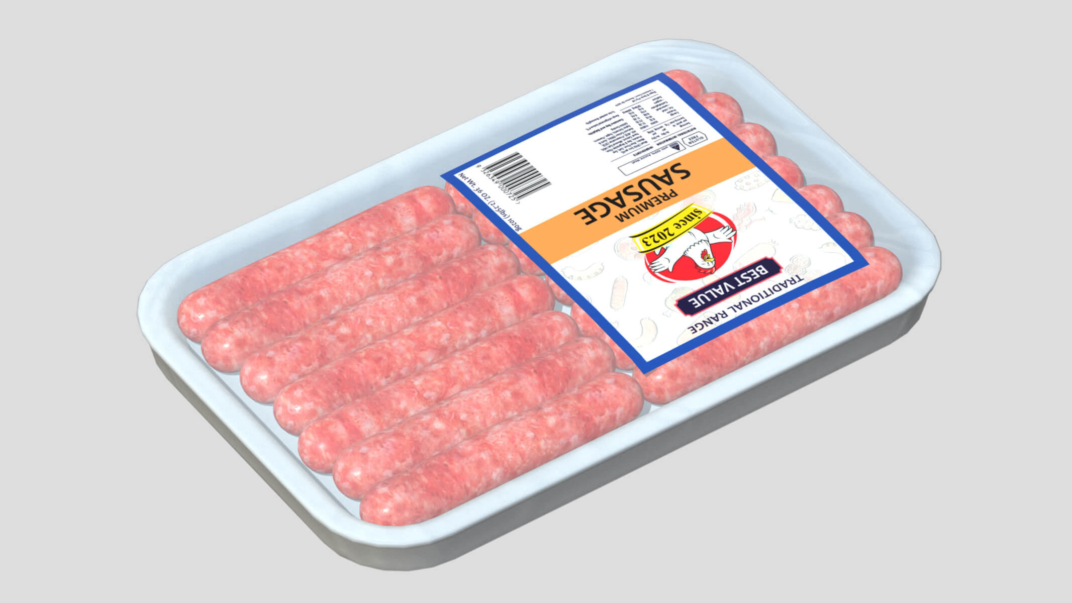 Sausages Pack Low Poly - 3D Model by frezzy