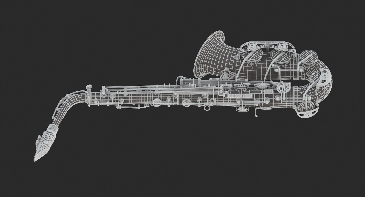 Saxophone 3D Model by frezzy