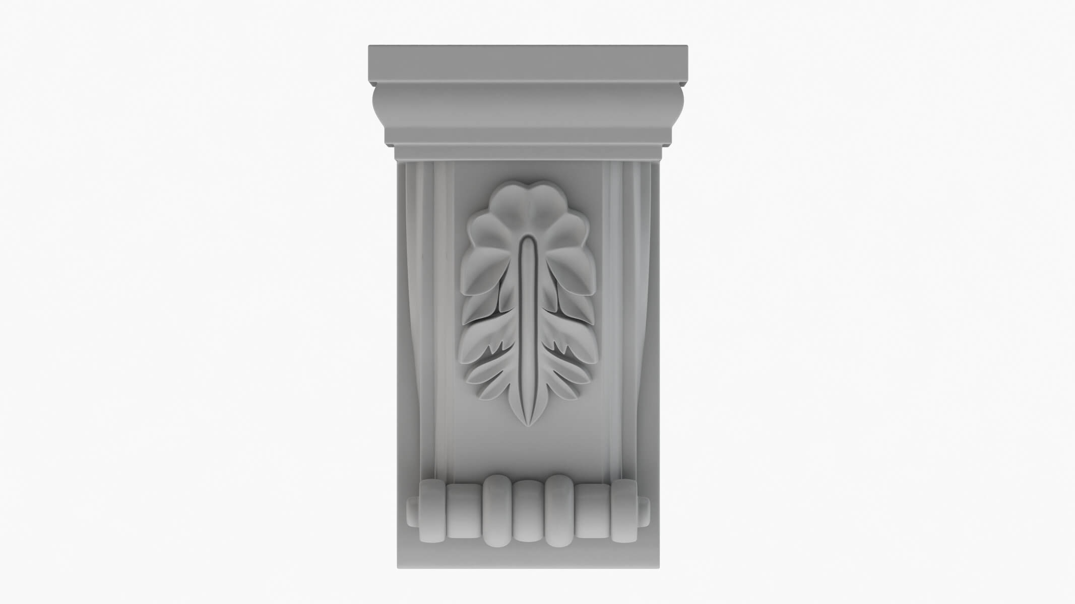 Scroll Corbel 12 - 3D Model by frezzy