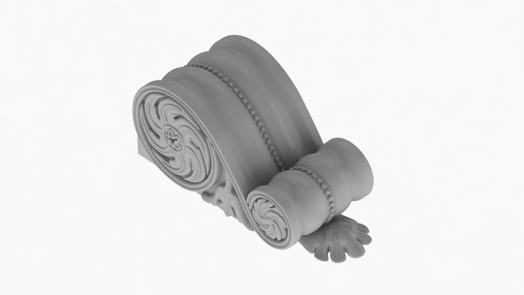 Scroll Corbel 21 - 3D Model by frezzy