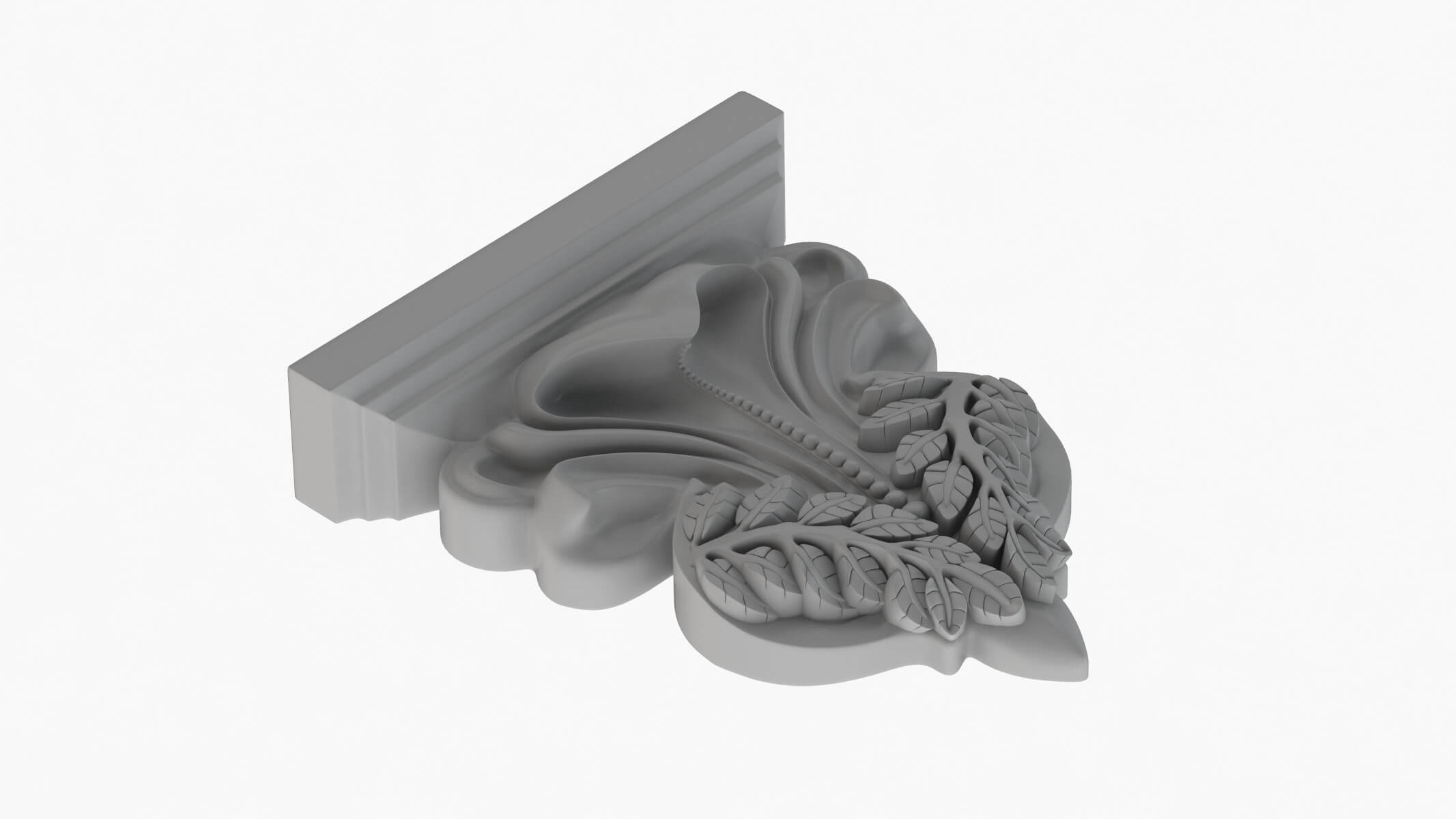 Scroll Corbel 24 - 3D Model by frezzy