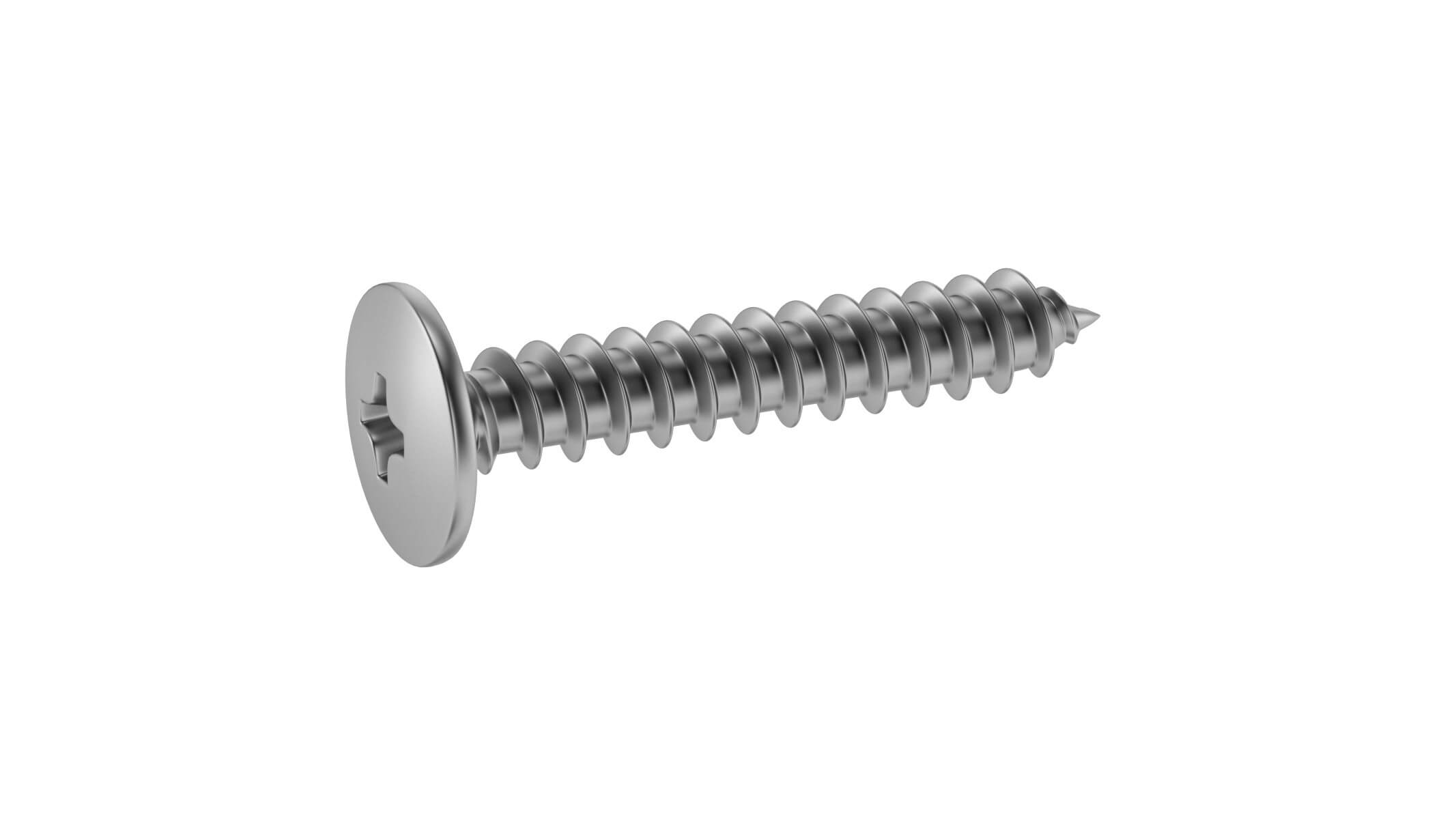 Sheet Metal Screw 3D Model by frezzy