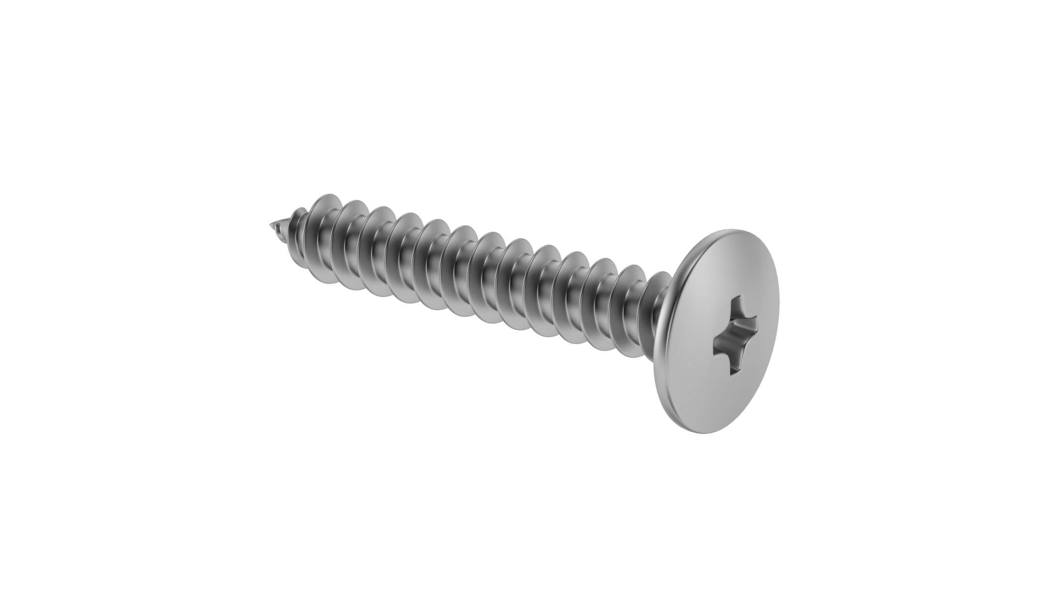 Sheet Metal Screw 3D Model by frezzy