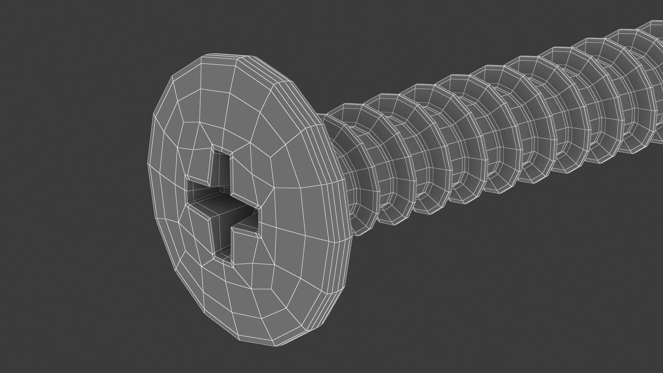 Sheet Metal Screw 3D Model by frezzy