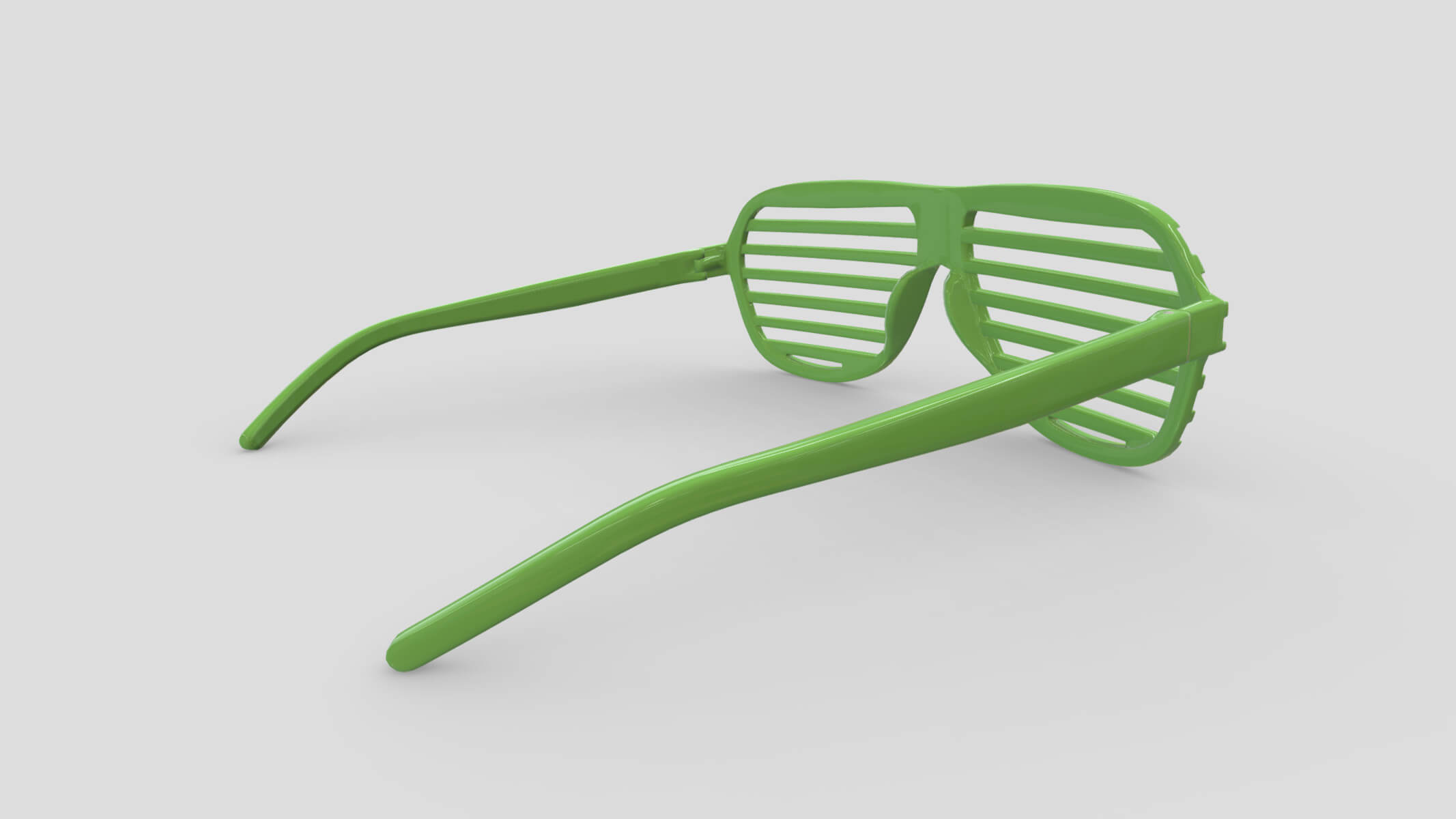Shutter Glasses Low Poly 3D Model by frezzy