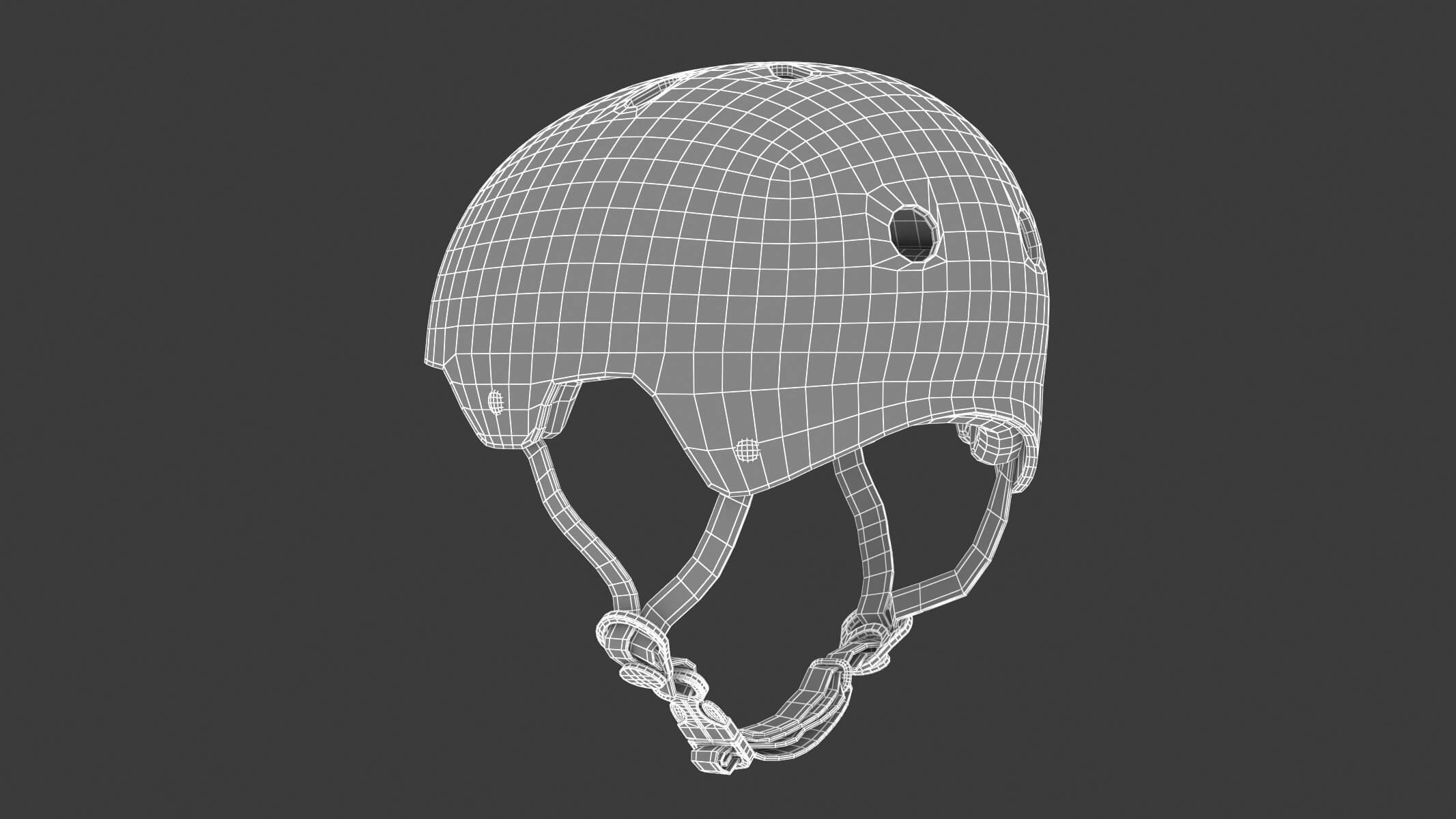 Skate Helmet 3D Model by frezzy