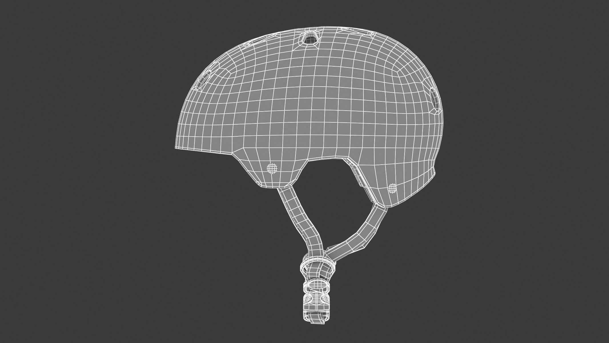 Skate Helmet 3D Model by frezzy