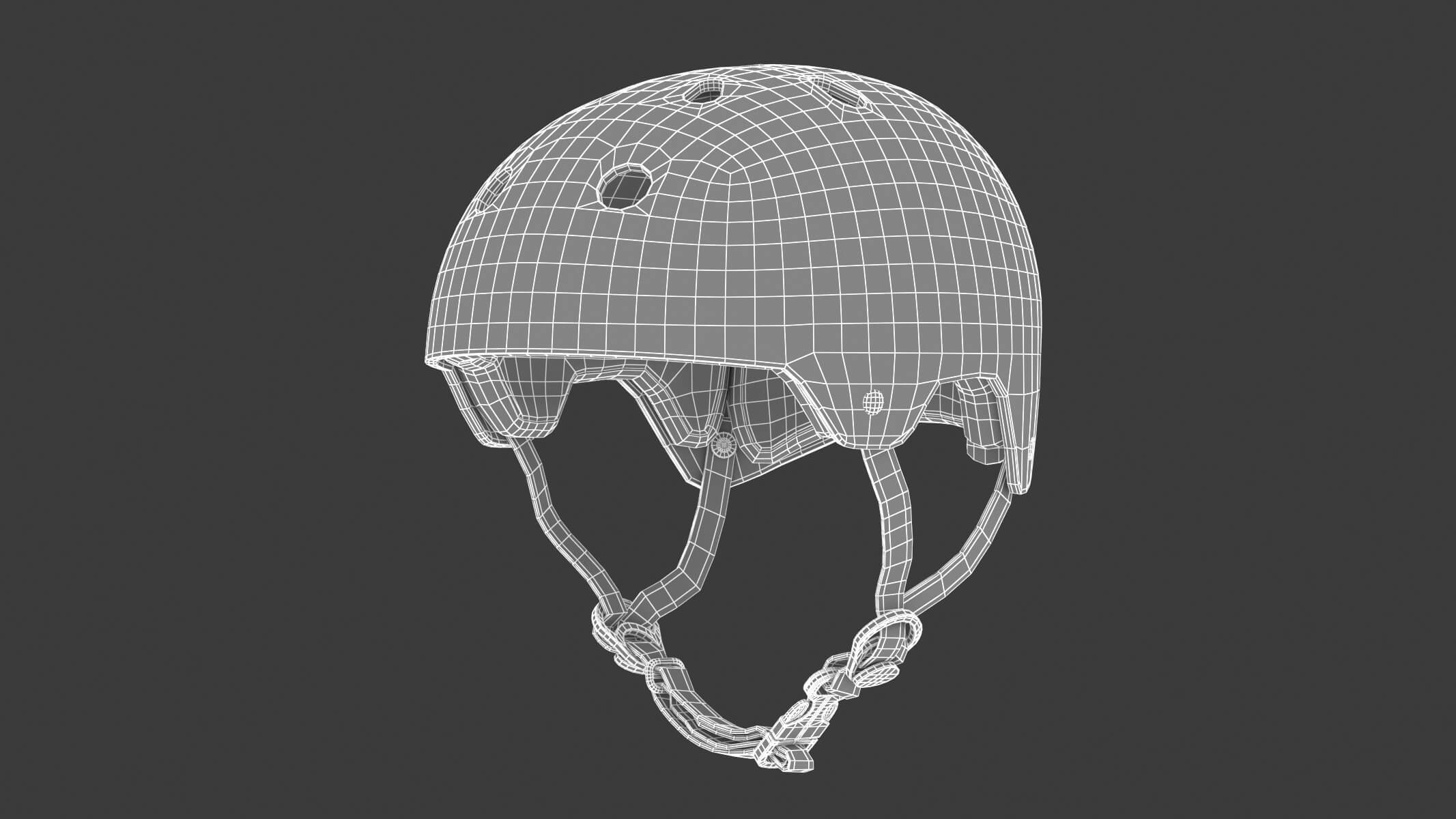 Skate Helmet 3D Model by frezzy