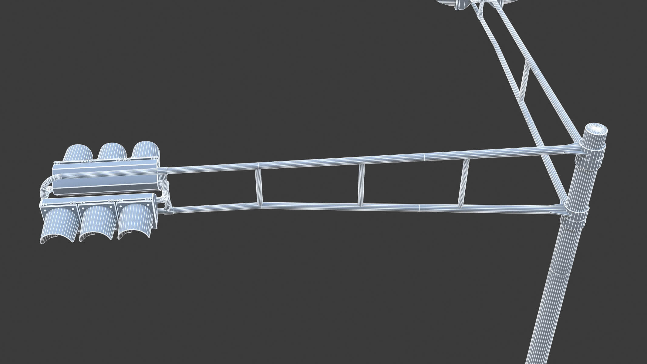 Street Light With Traffic 02 - 3D Model by frezzy