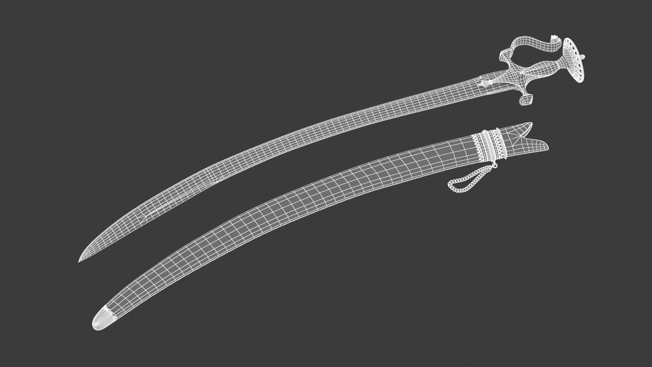 Talwar 3D Model by frezzy